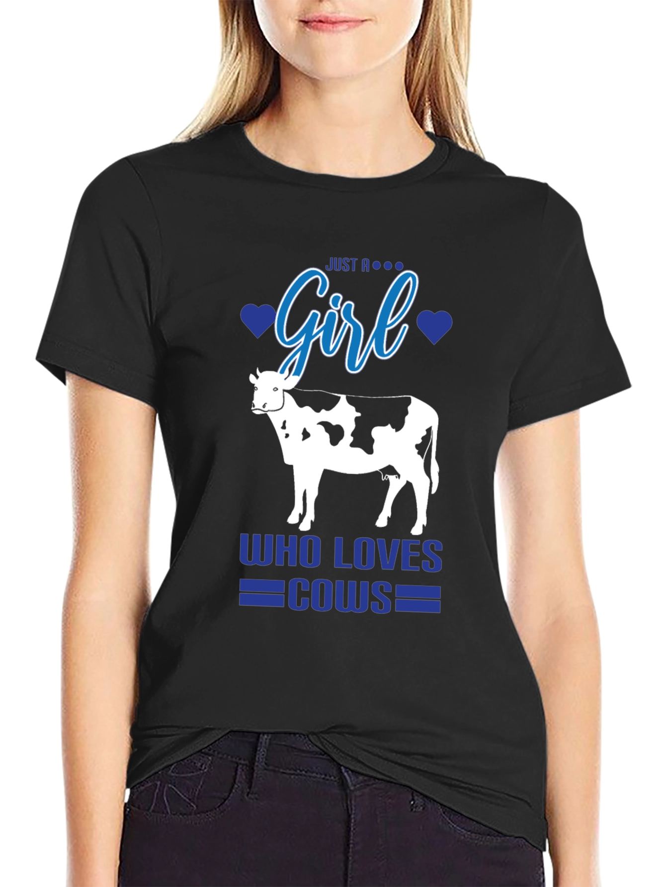 Just A Girl Who Loves Cows T-Shirt