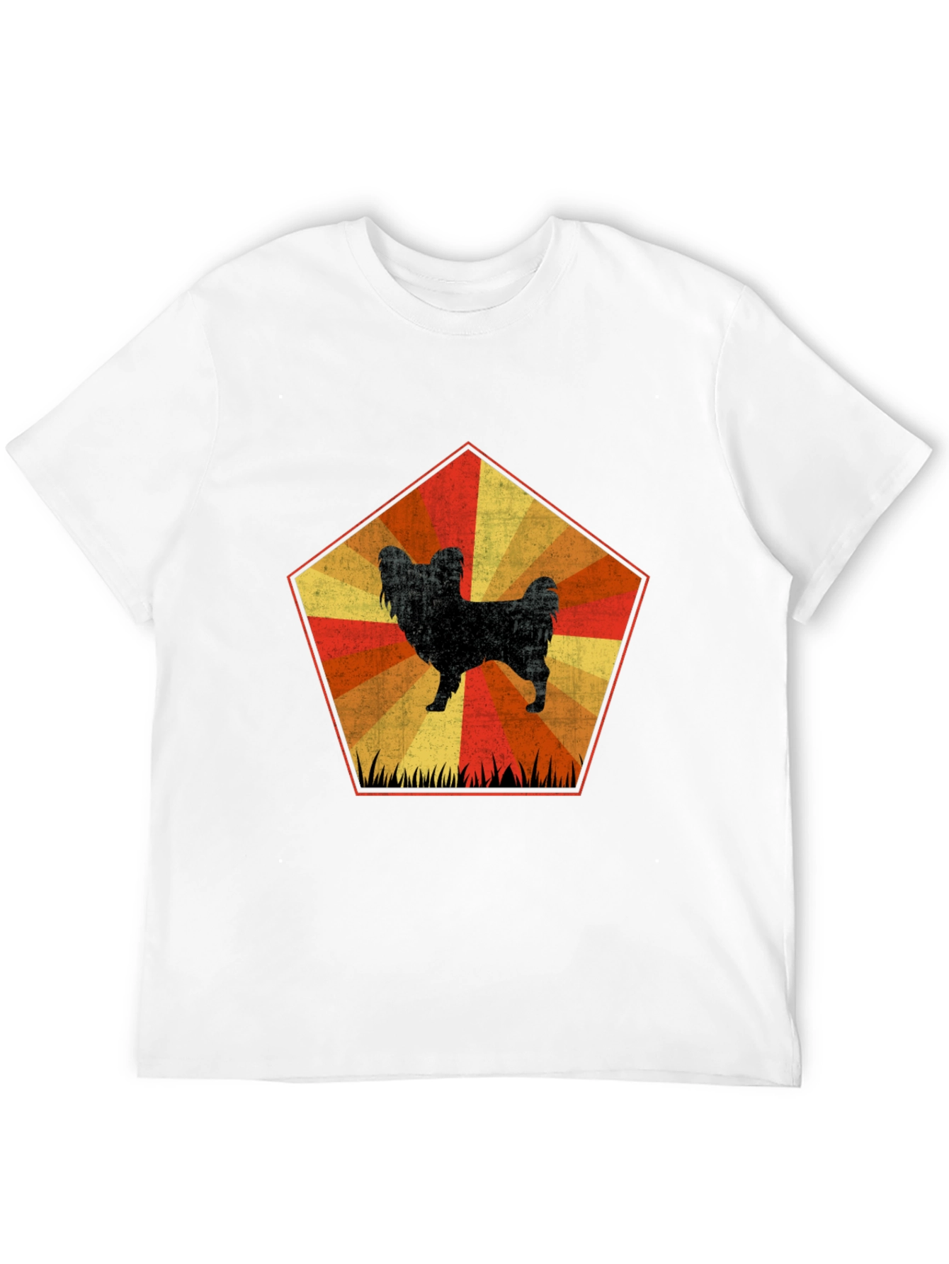 Retro Dog Graphic Tee - Unisex Black T-Shirt