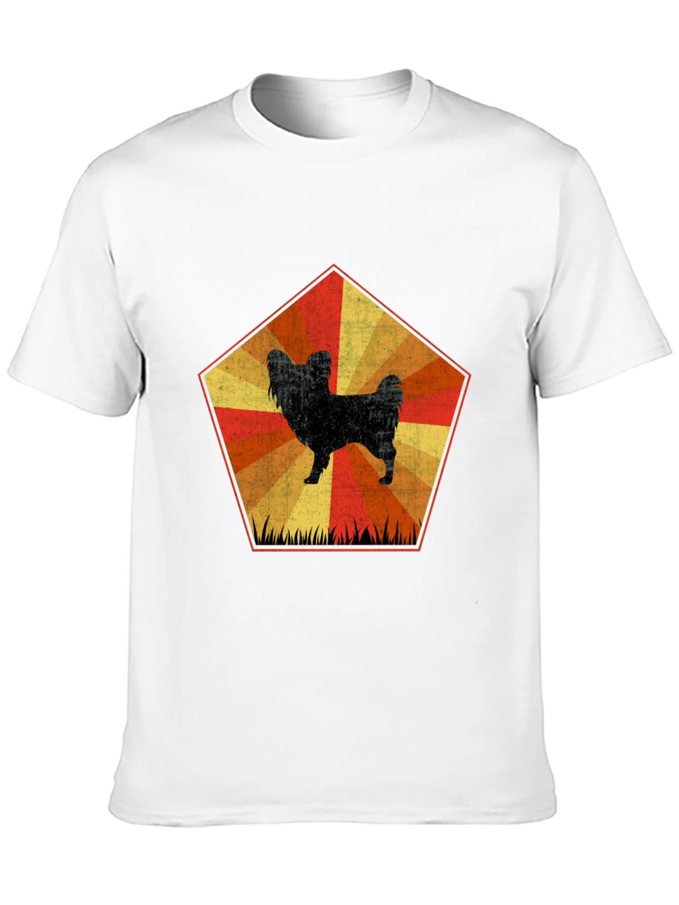 Retro Dog Graphic Tee - Unisex Black T-Shirt