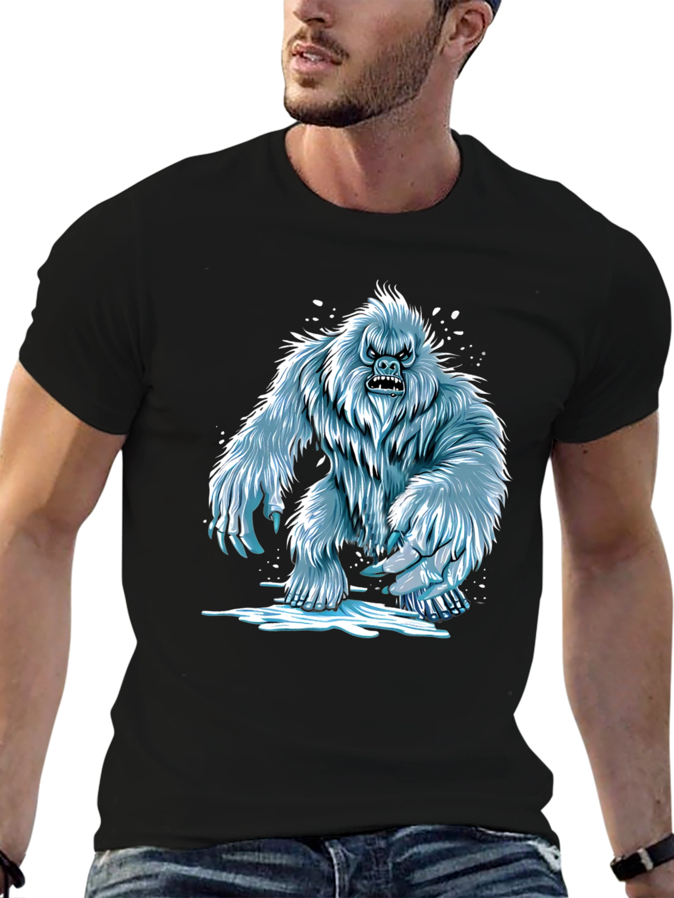 Yeti Graphic T-Shirt -  Cool Creature Tee