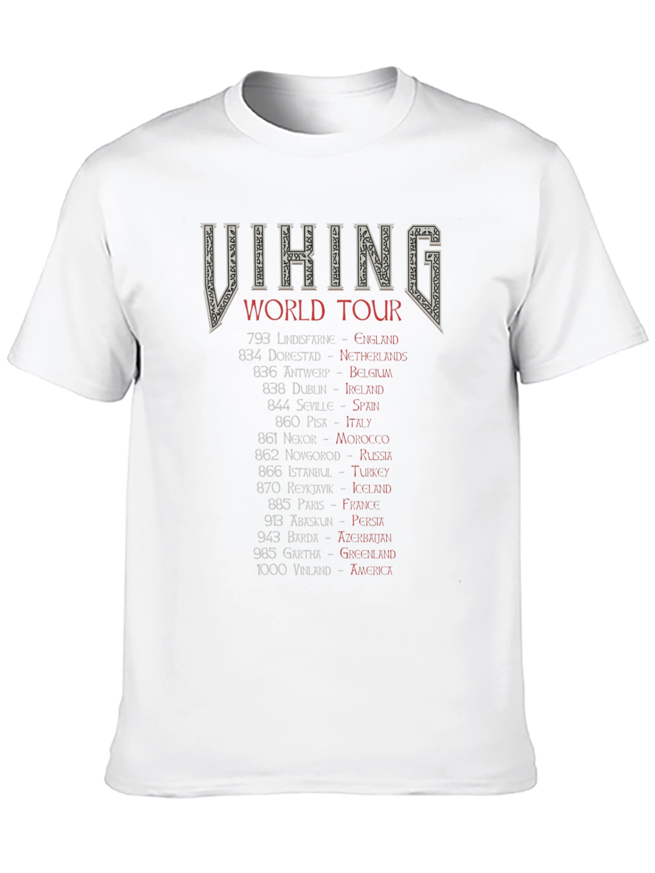 Viking World Tour Black Graphic Tee