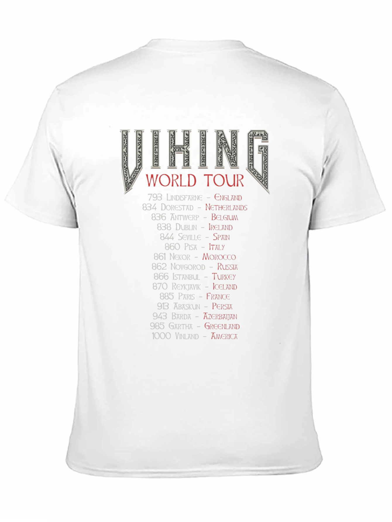 Viking World Tour Black Graphic Tee