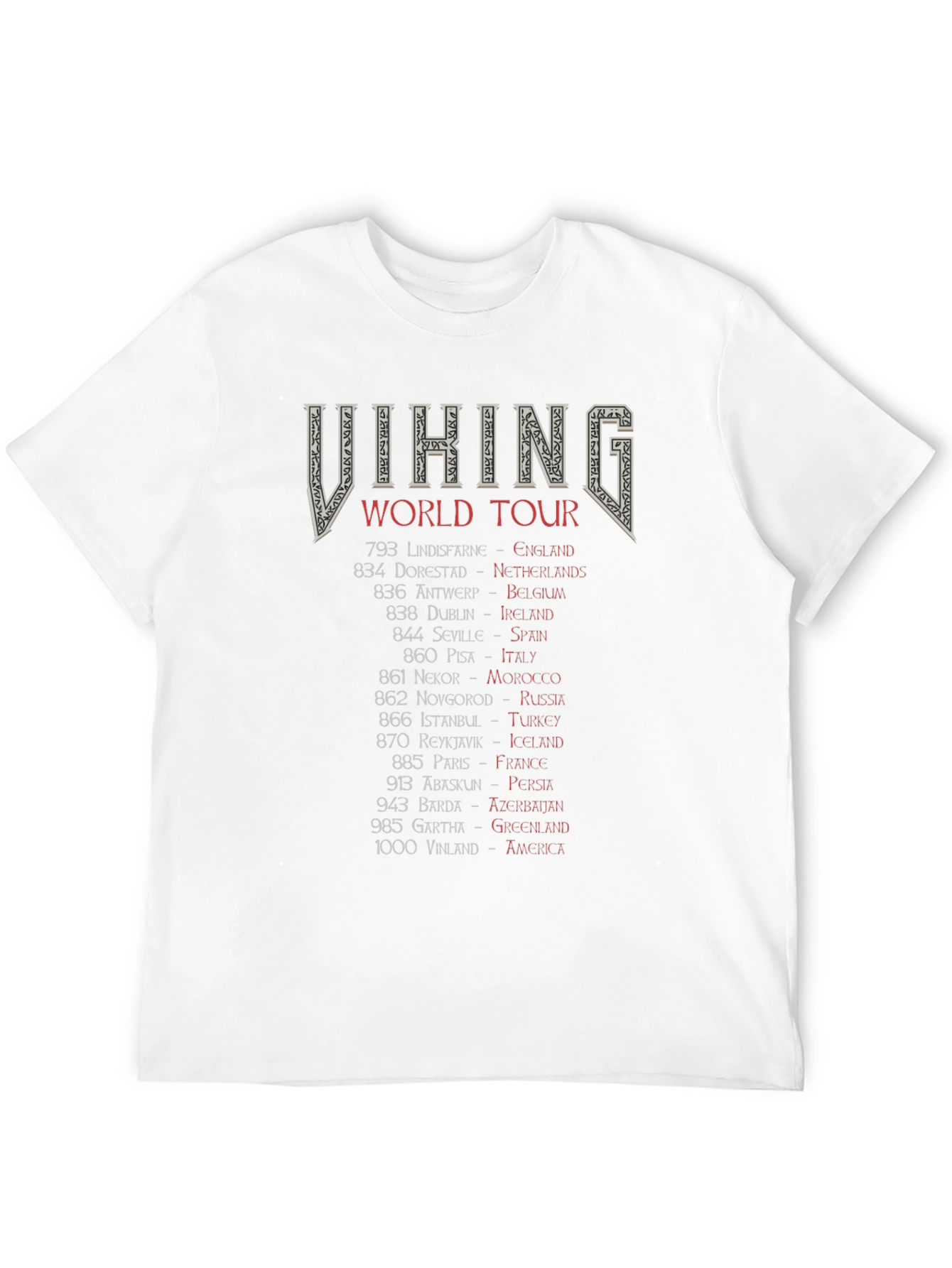 Viking World Tour Black Graphic Tee