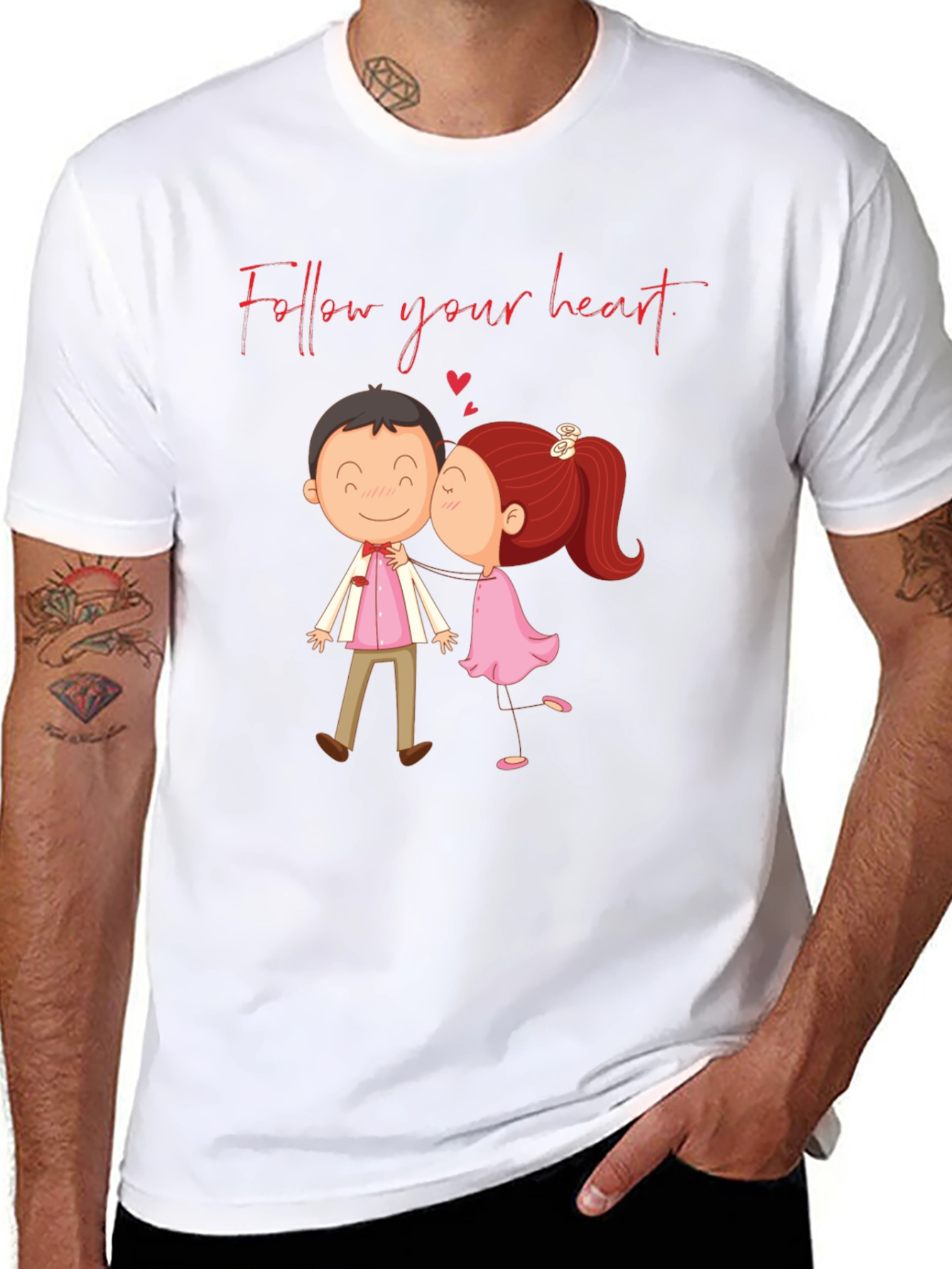 Follow Your Heart Valentines Day T-Shirt