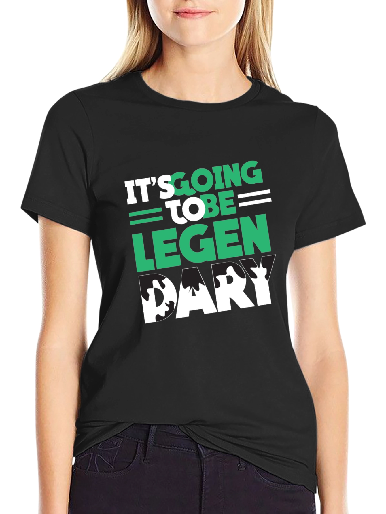 Legendary Graphic Tee - Stylish Mens Black T-Shirt