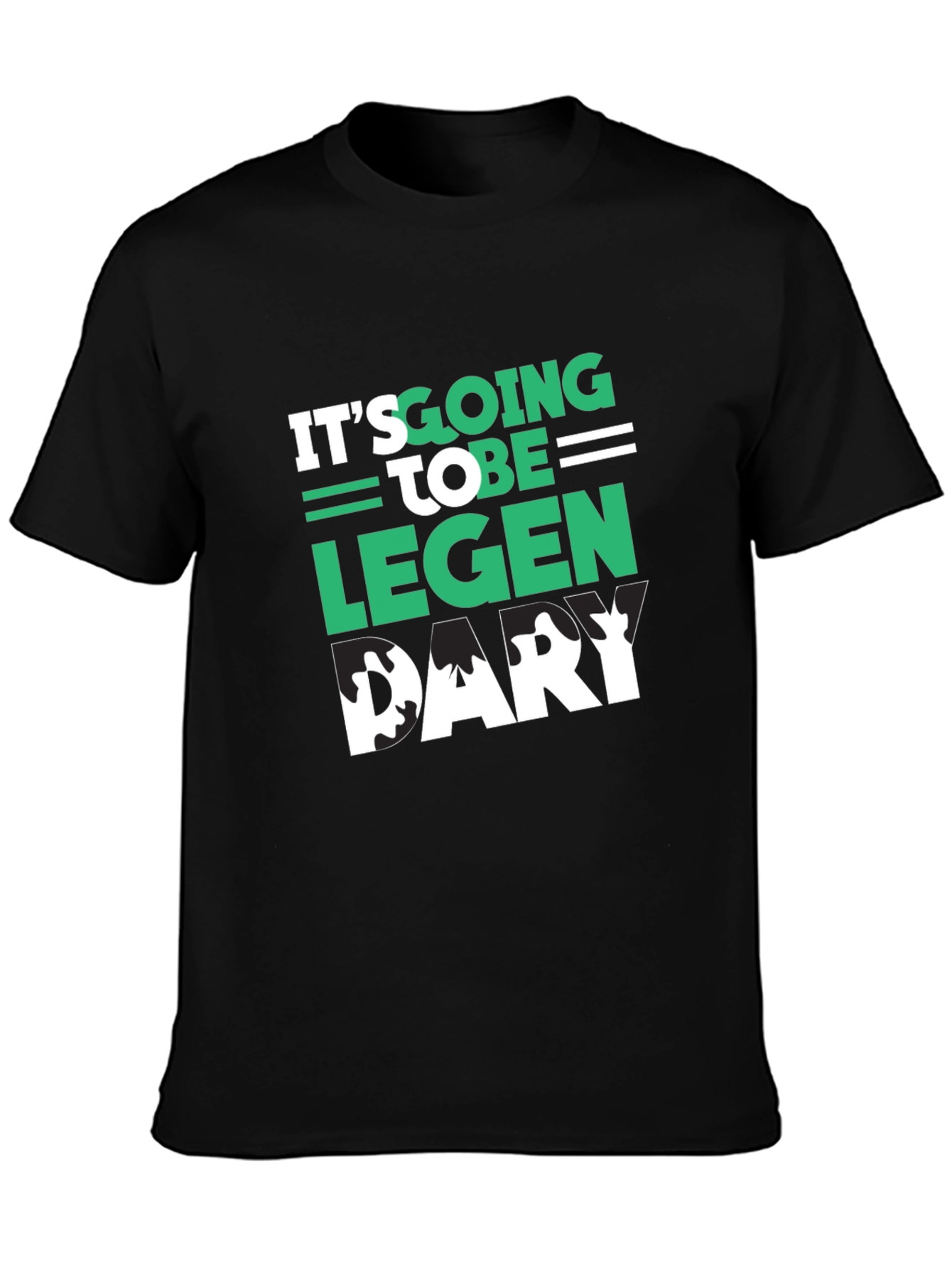 Legendary Graphic Tee - Stylish Mens Black T-Shirt