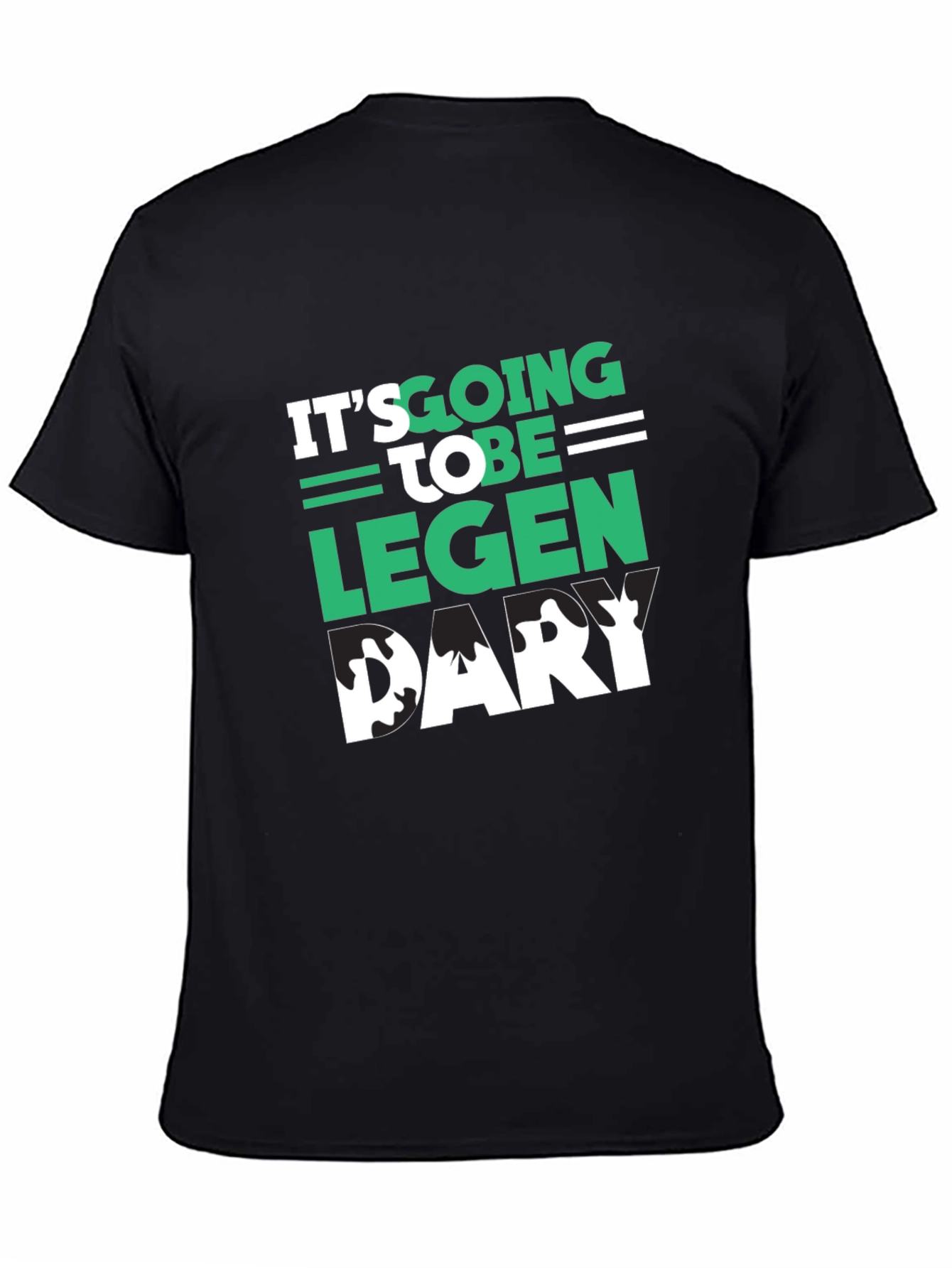 Legendary Graphic Tee - Stylish Mens Black T-Shirt