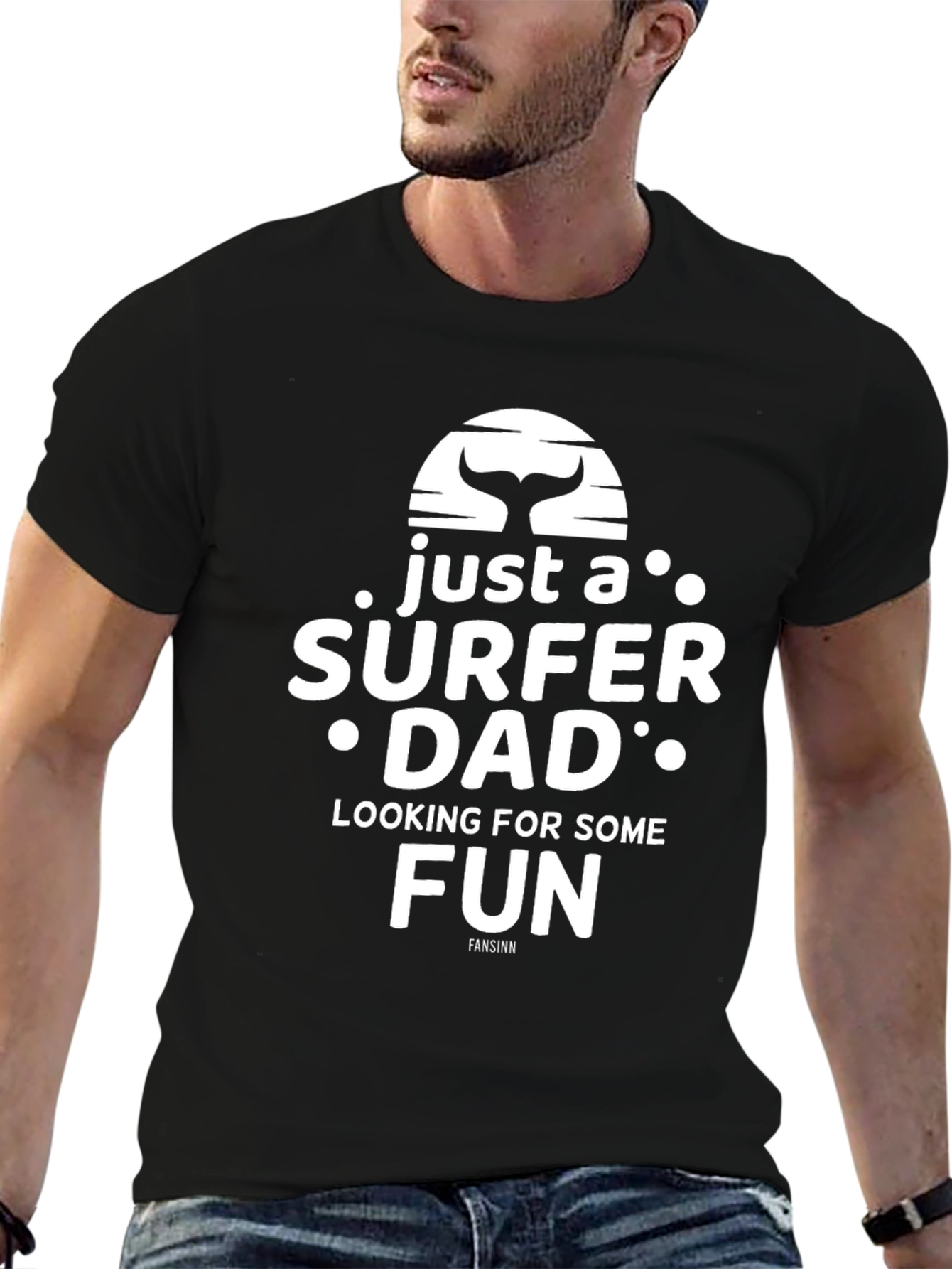 Surfer Dad Graphic Tee - Fun Novelty T-Shirt