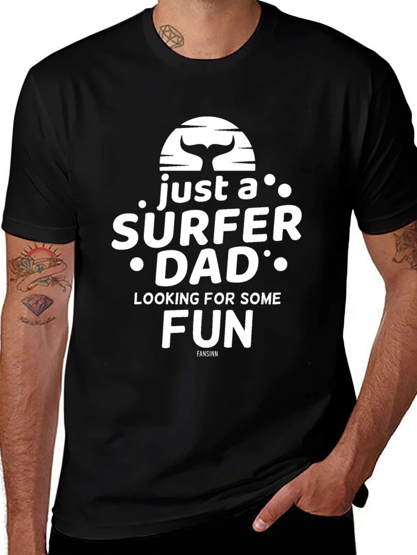 Surfer Dad Graphic Tee - Fun Novelty T-Shirt