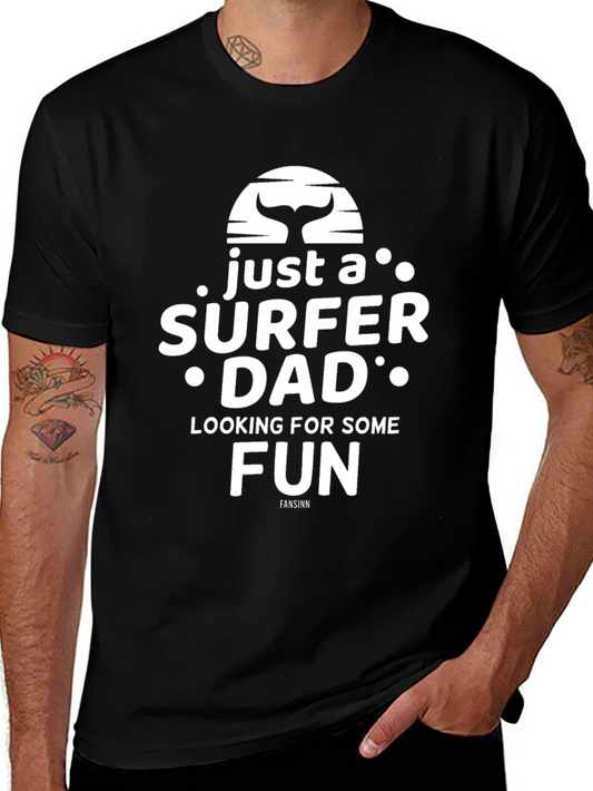 Surfer Dad Graphic Tee - Fun Novelty T-Shirt