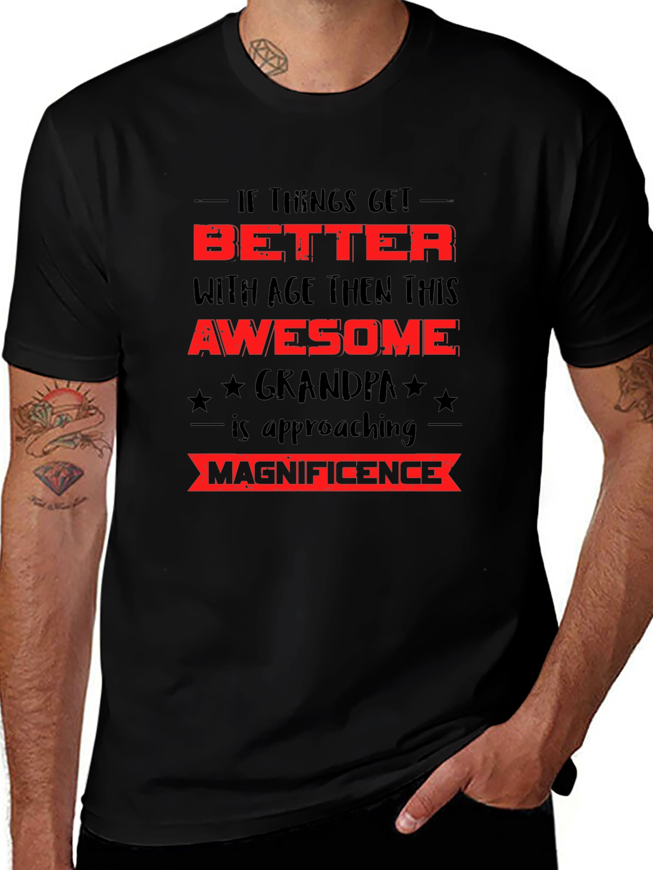 Awesome Grandpa T-Shirt - Better With Age