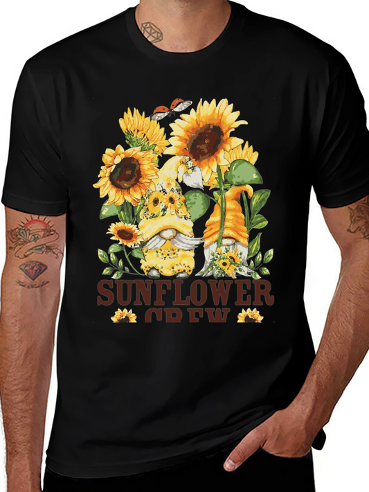 Sunflower Crew Gnome Graphic Tee