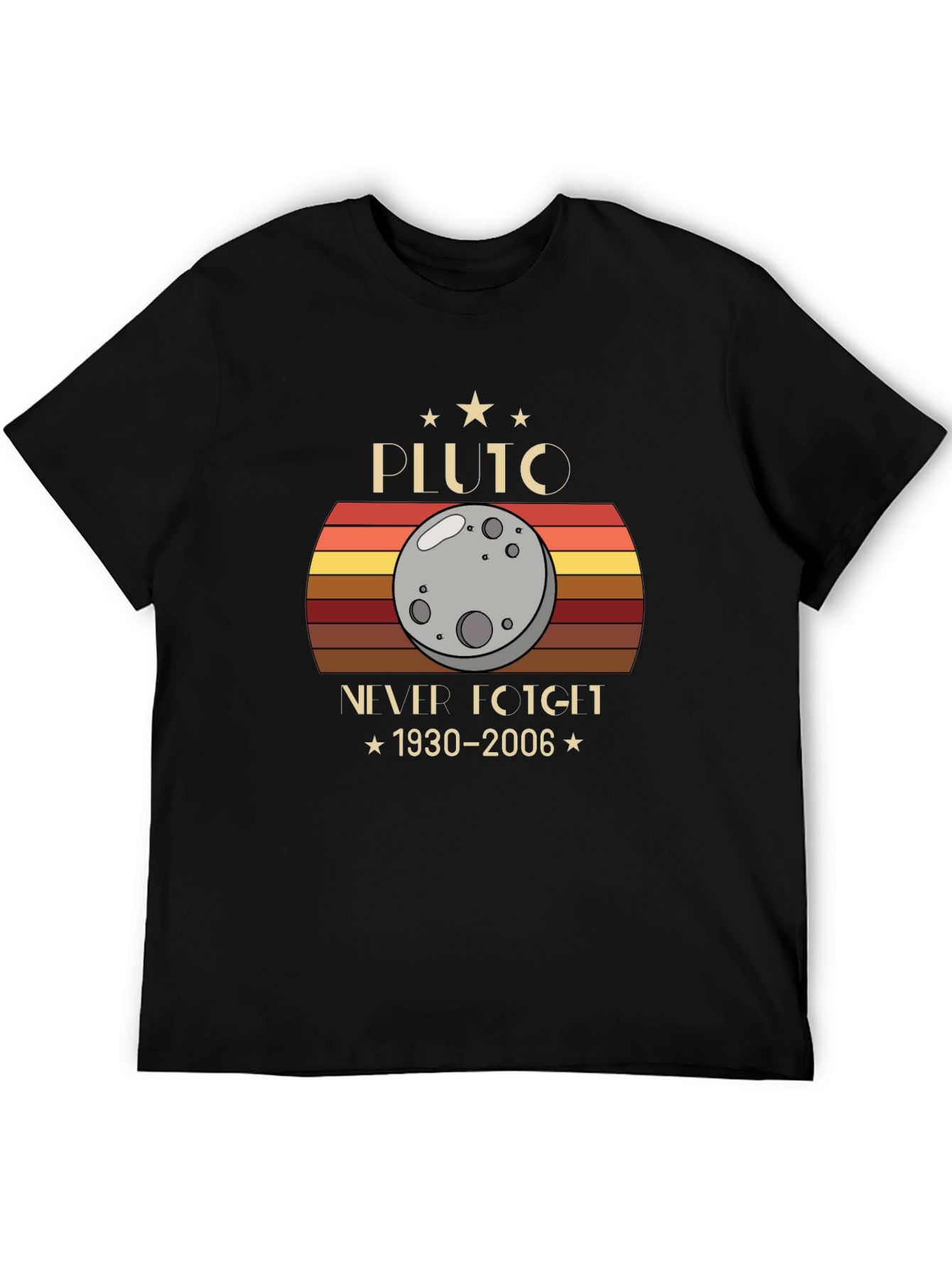 Pluto Never Forget 1930-2006 Graphic T-Shirt