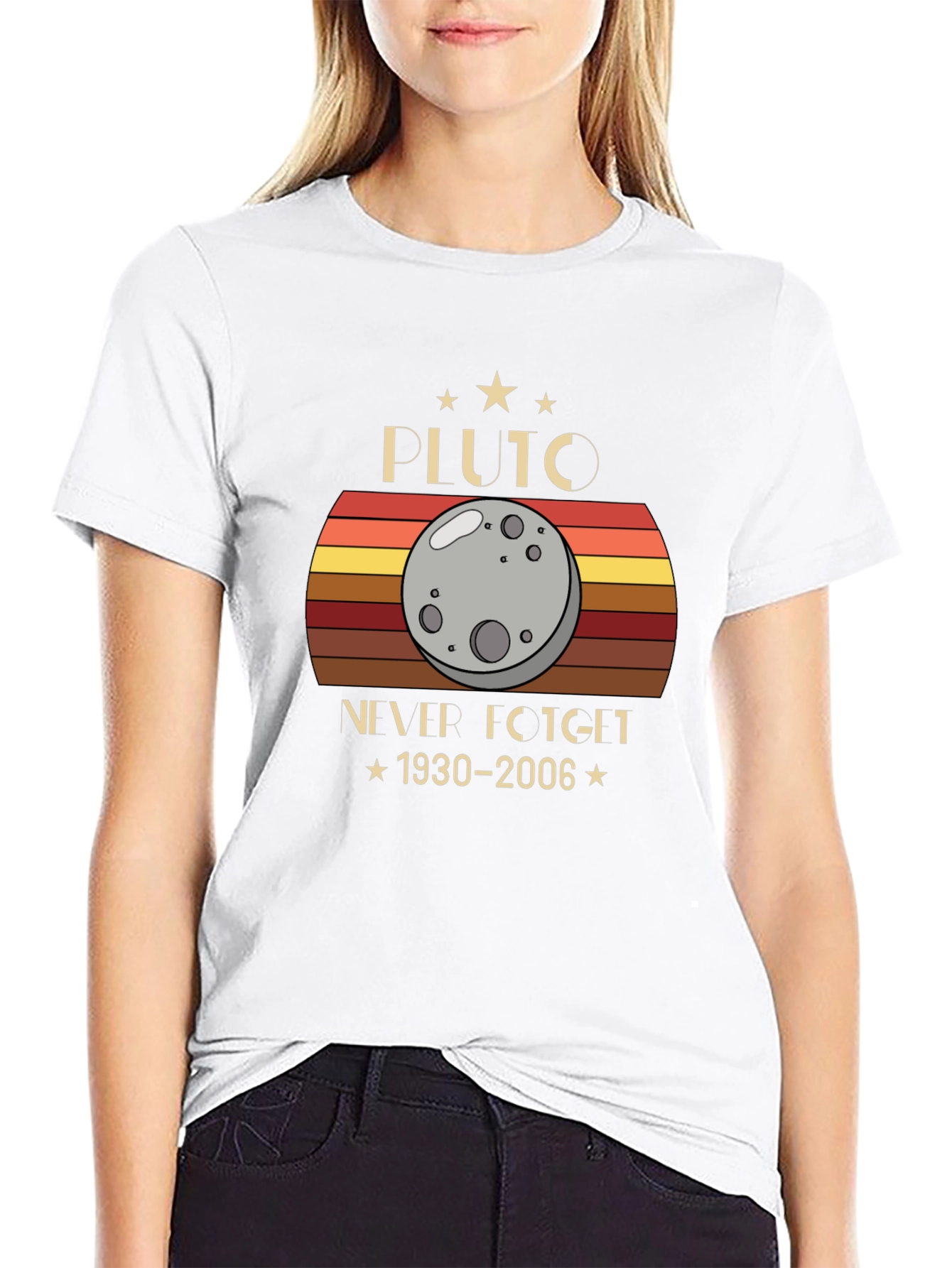 Pluto Never Forget 1930-2006 Graphic T-Shirt
