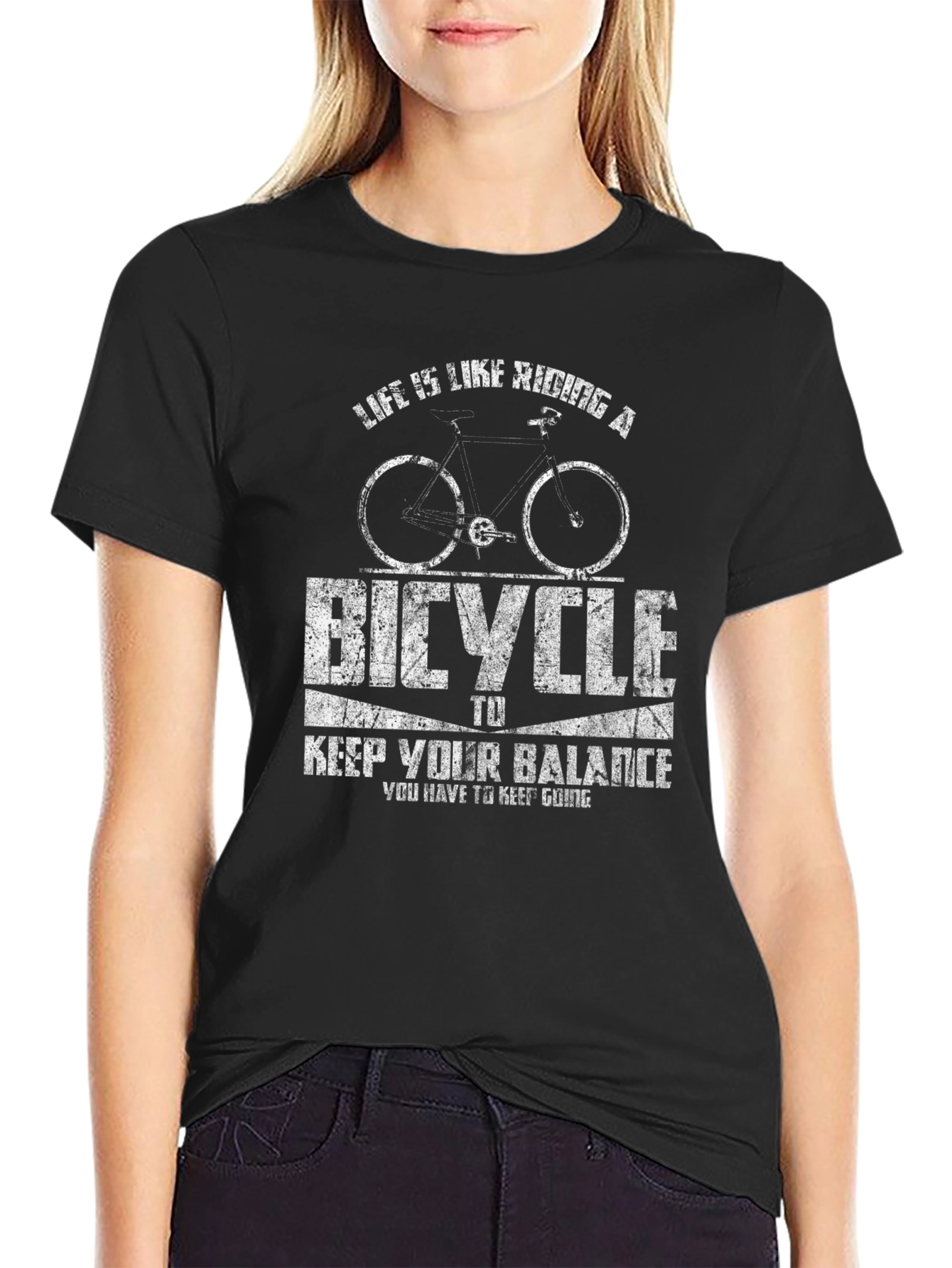Life is Like Riding A Bicycle Graphic Tee