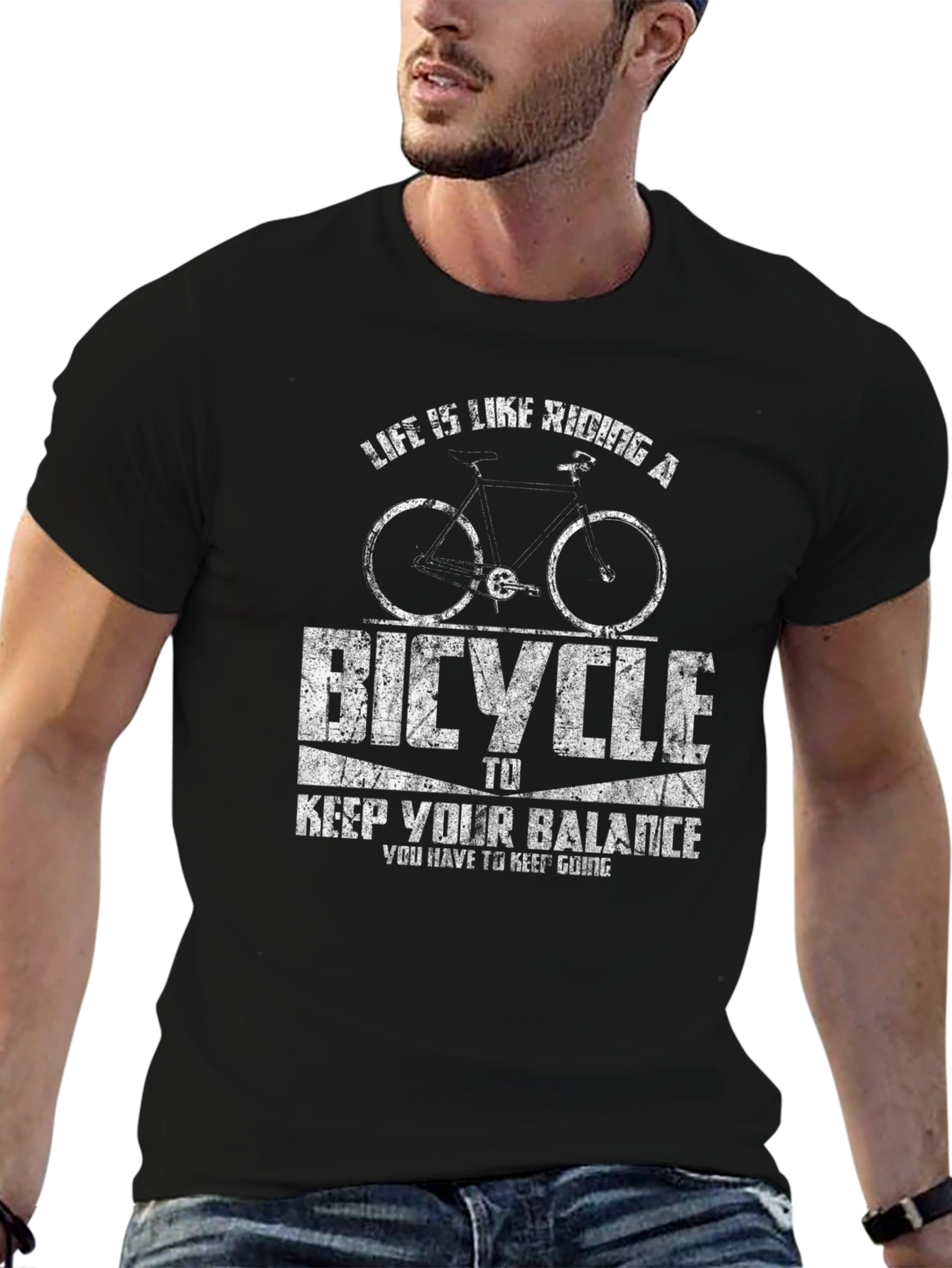 Life is Like Riding A Bicycle Graphic Tee