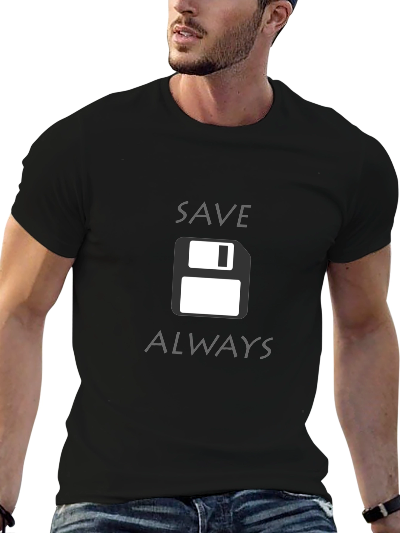 Save Always Floppy Disk Graphic Tee