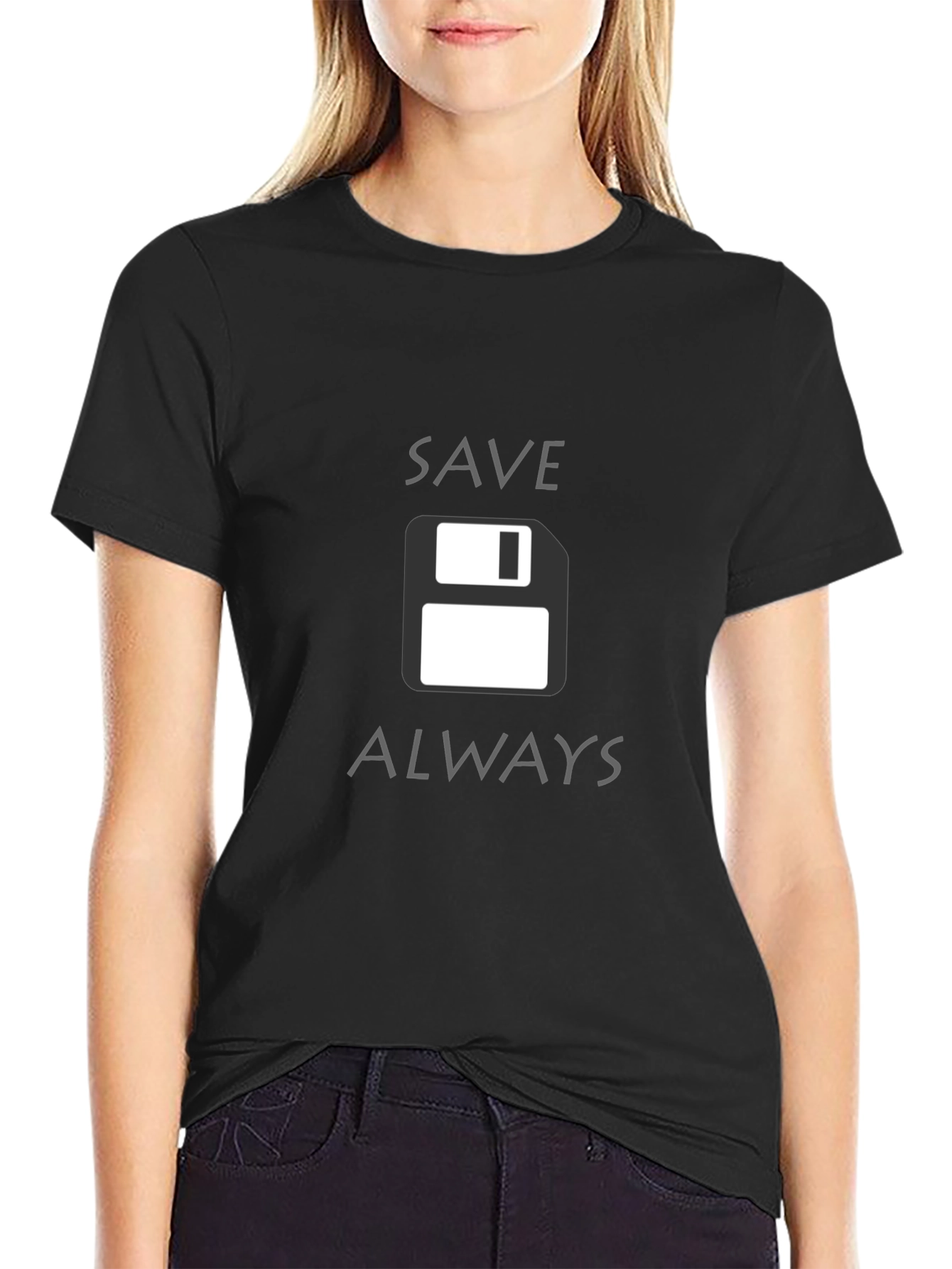 Save Always Floppy Disk Graphic Tee