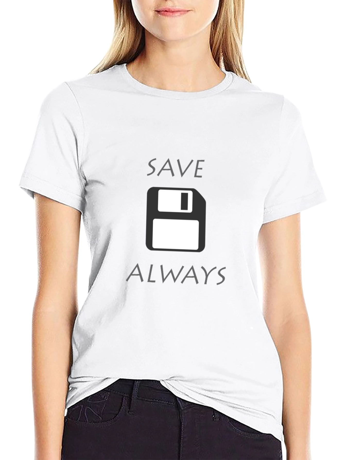 Save Always Floppy Disk Graphic Tee