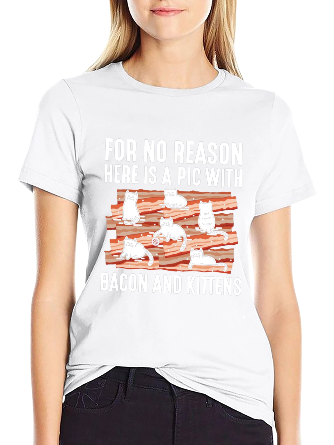 Bacon and Kittens T-Shirt Graphic Tee