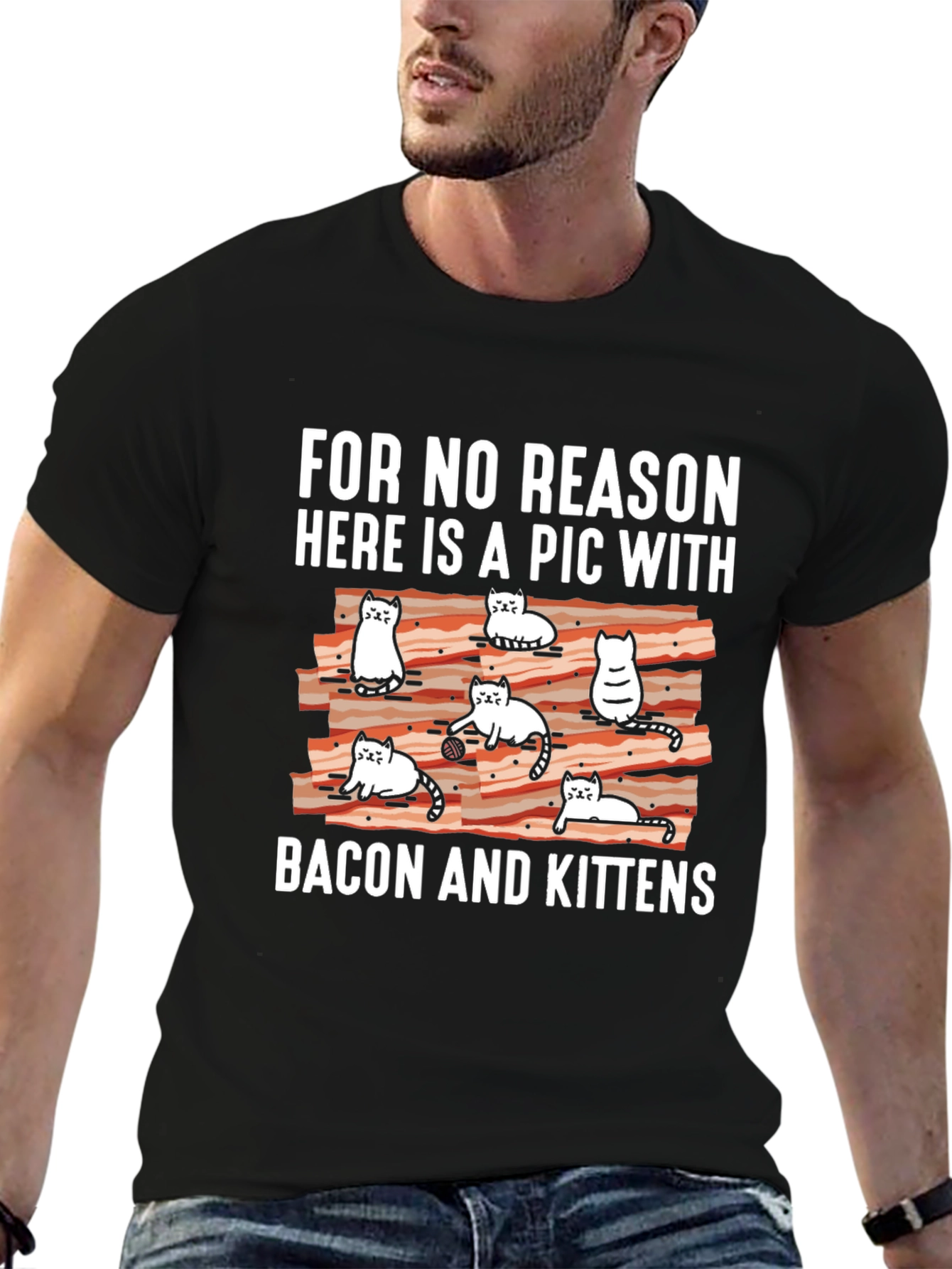 Bacon and Kittens T-Shirt Graphic Tee