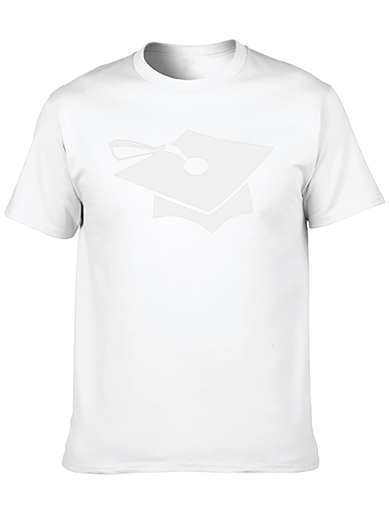 Graduation Cap Graphic Tee - Black