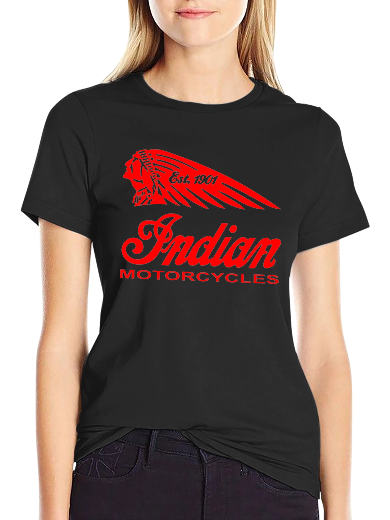 Indian Motorcycles Black Graphic Tee