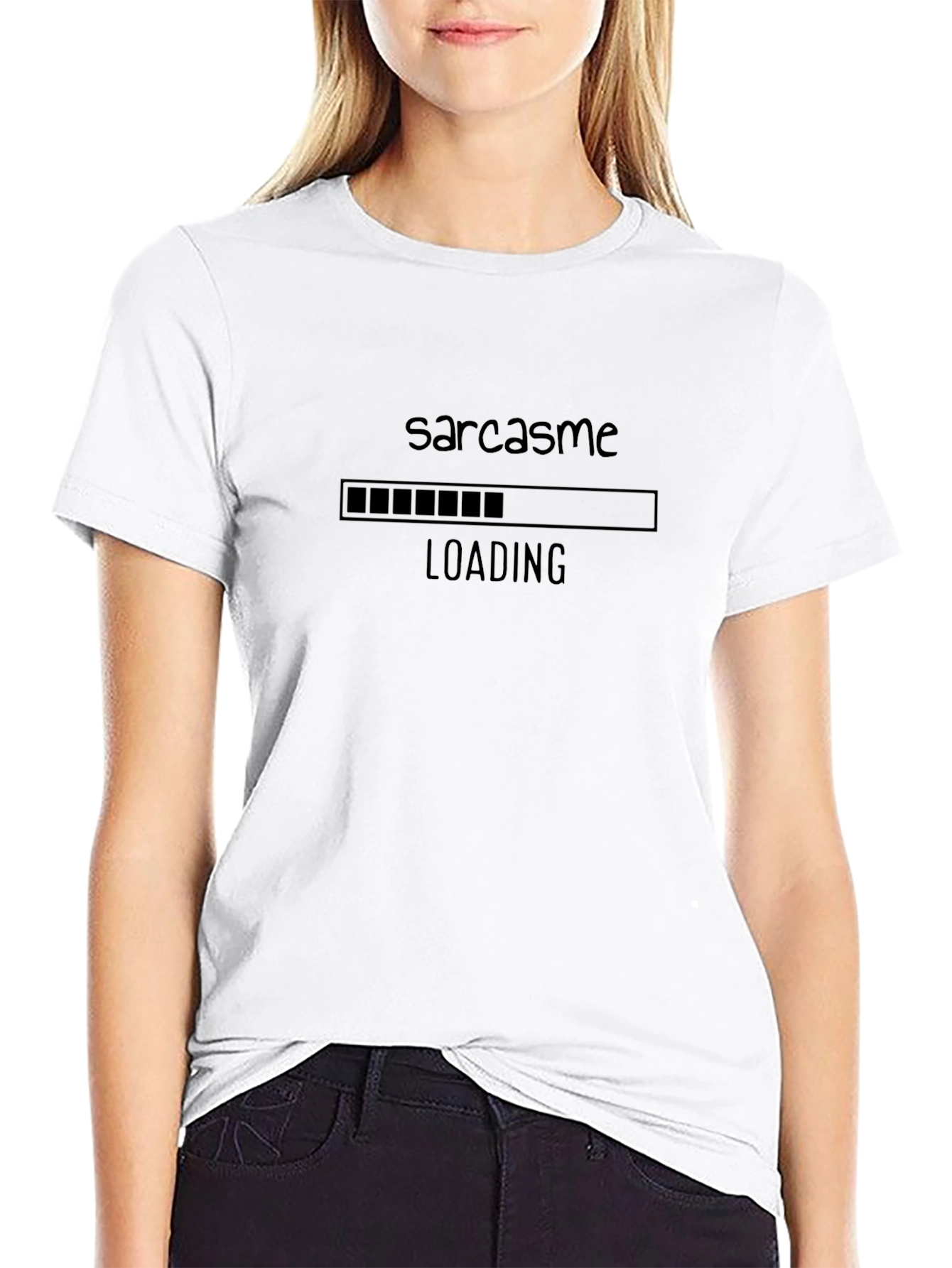 Sarcasm Loading Black T-Shirt - Mens Graphic Tee