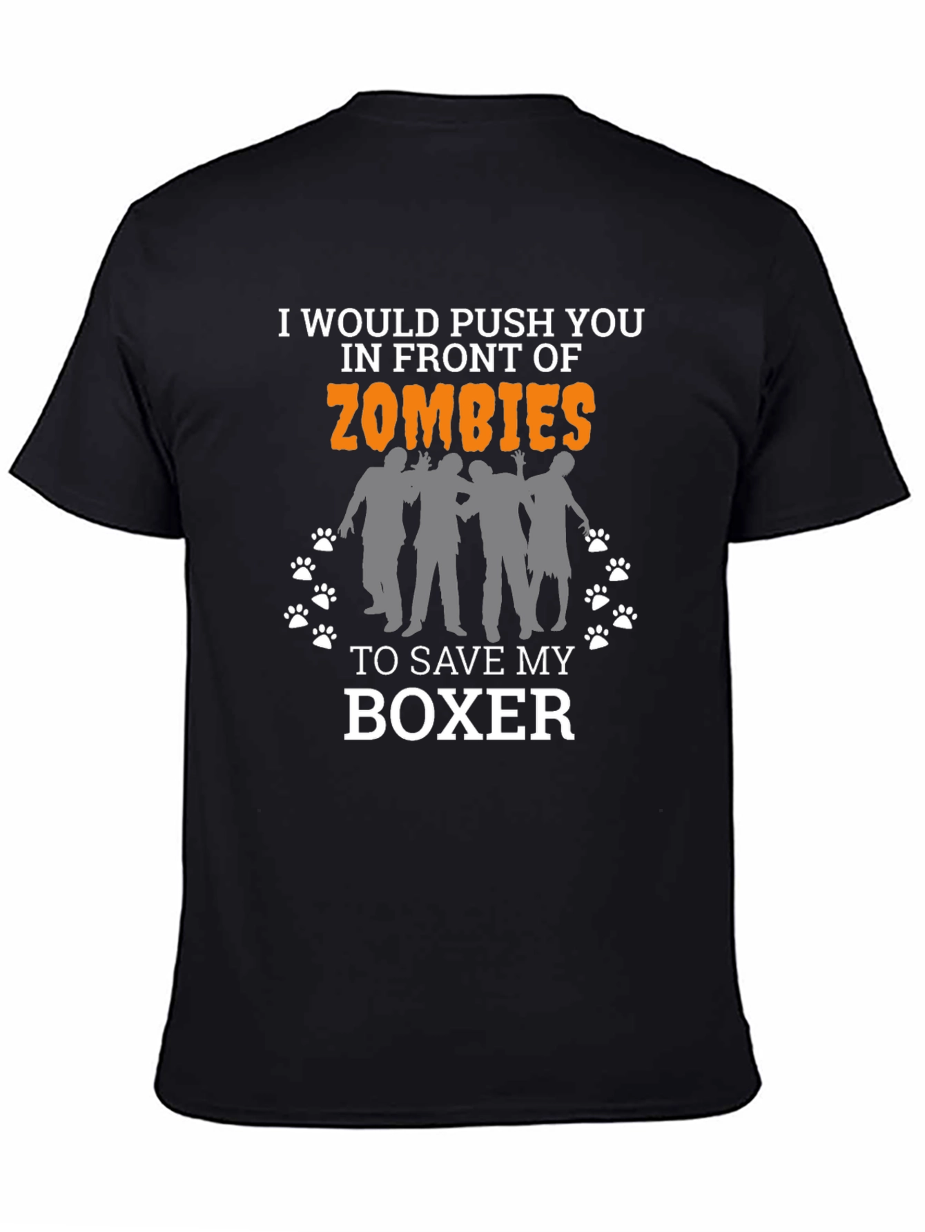 Zombie Boxer Dog Lover T-Shirt - Funny Gift