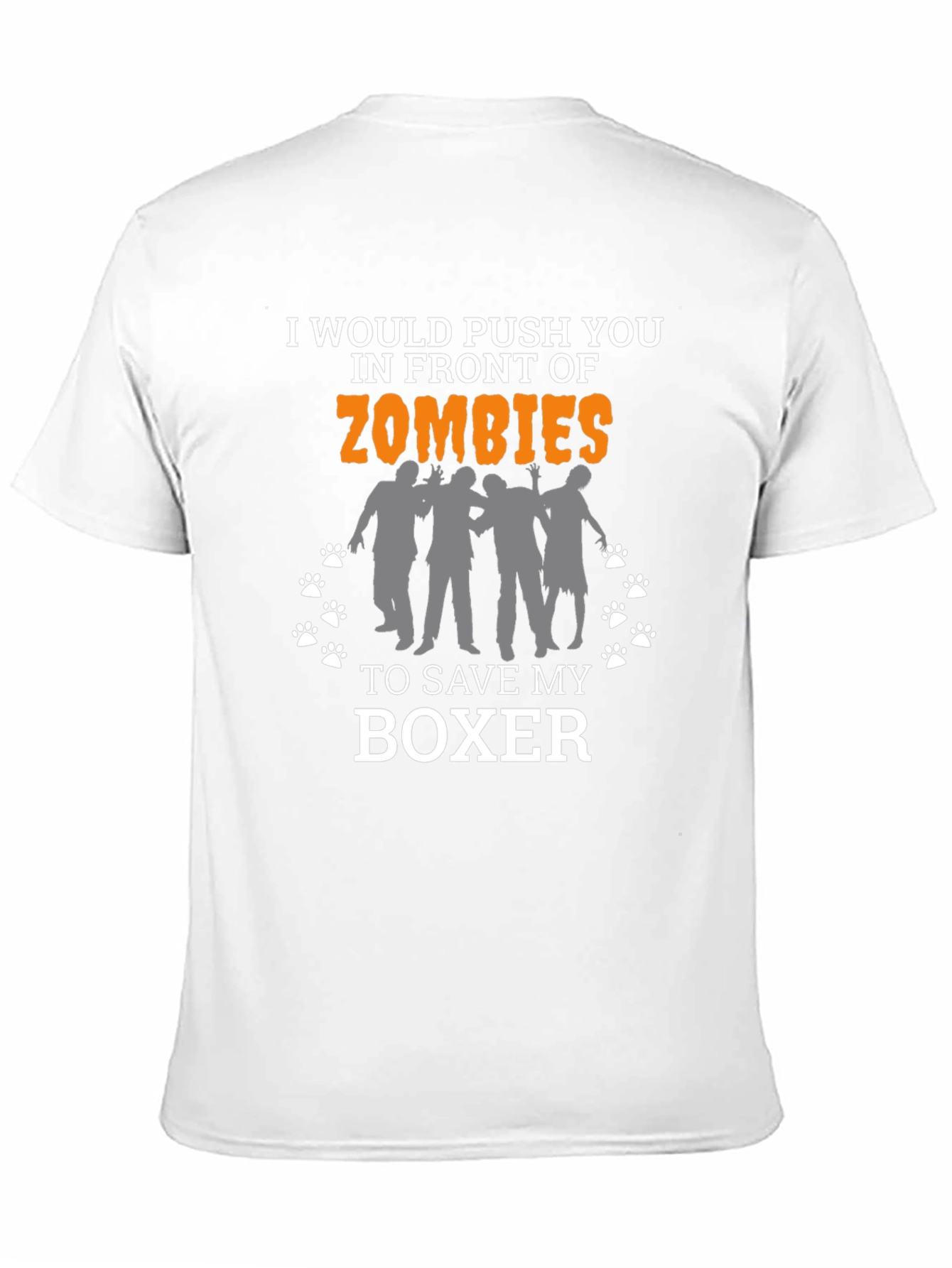Zombie Boxer Dog Lover T-Shirt - Funny Gift