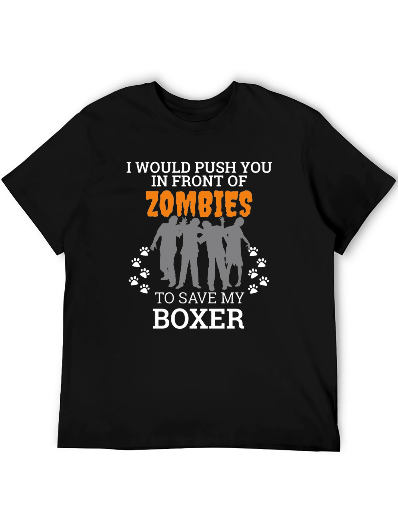 Zombie Boxer Dog Lover T-Shirt - Funny Gift