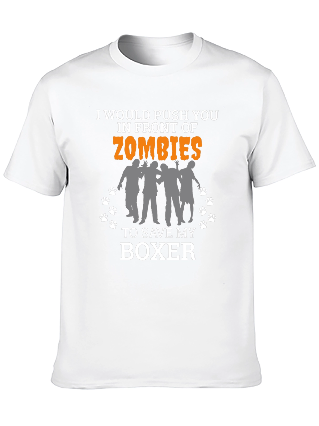 Zombie Boxer Dog Lover T-Shirt - Funny Gift