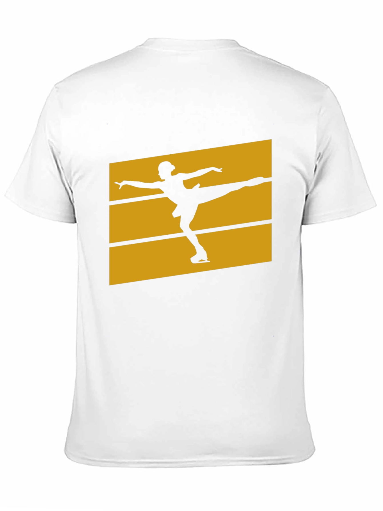 Figure Skating Graphic Tee - Black Cotton T-Shirt