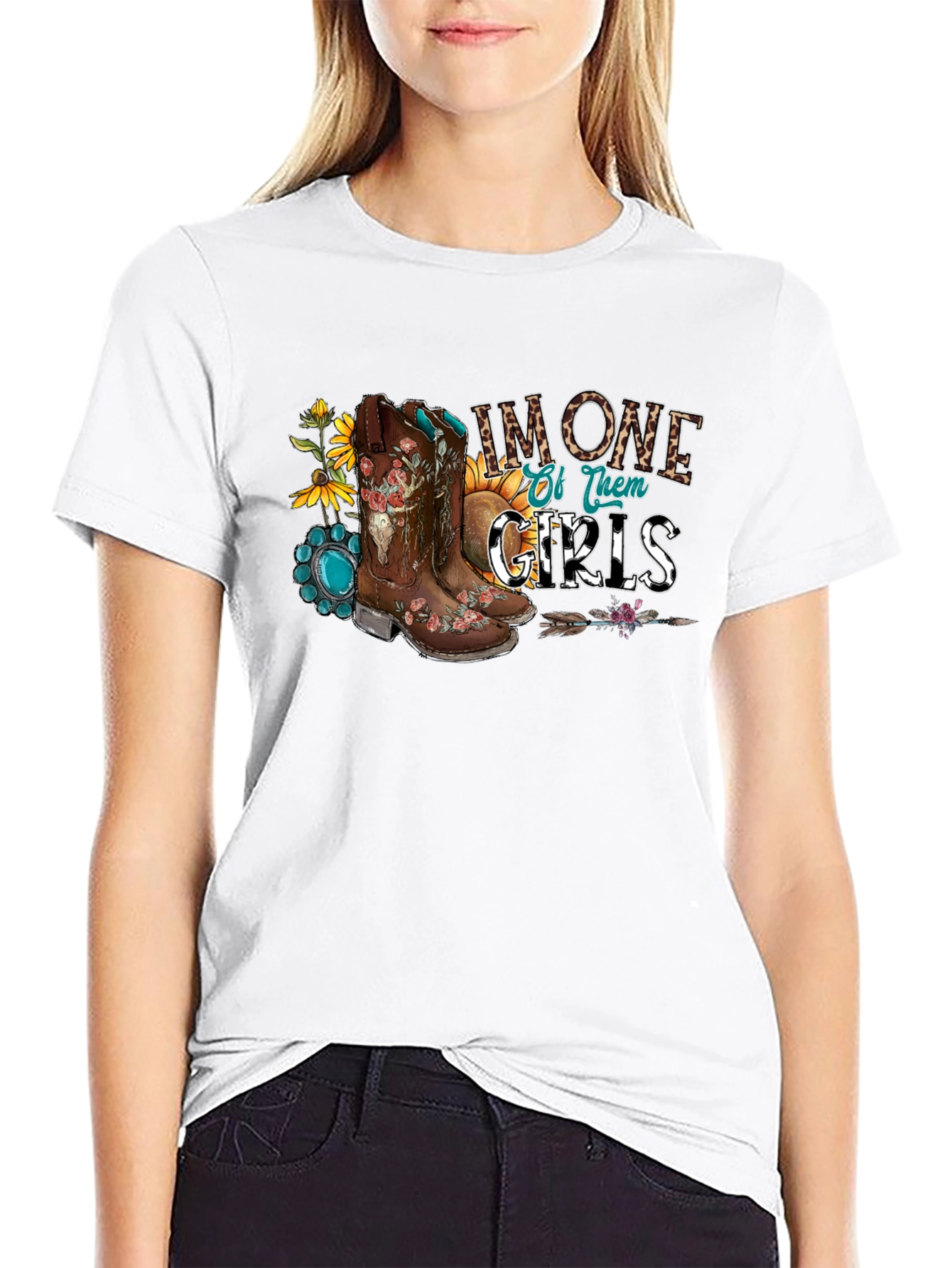Country Girl Boots Graphic T-Shirt