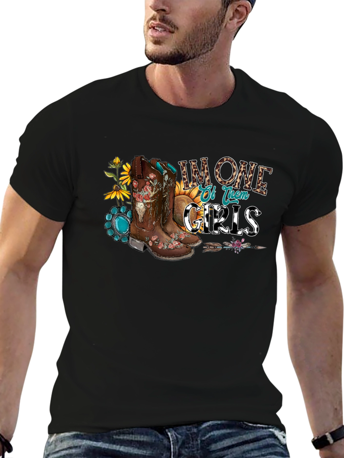 Country Girl Boots Graphic T-Shirt