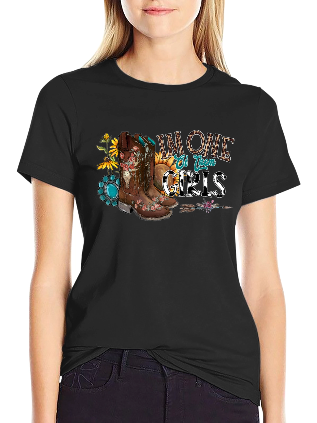 Country Girl Boots Graphic T-Shirt