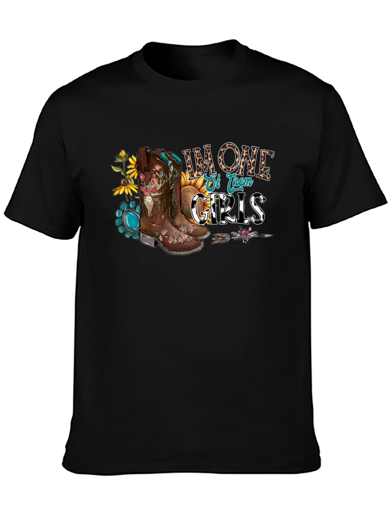 Country Girl Boots Graphic T-Shirt