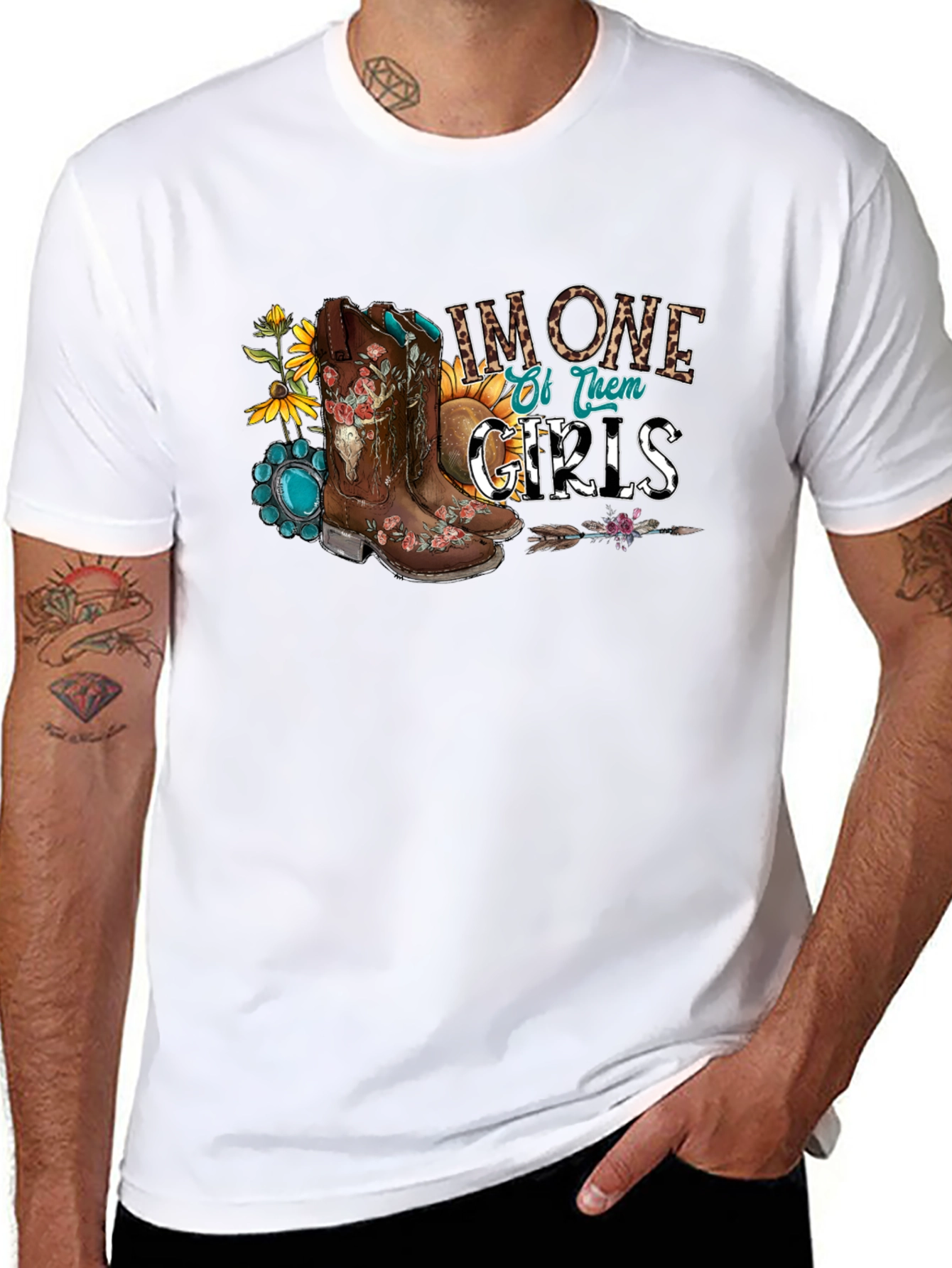 Country Girl Boots Graphic T-Shirt
