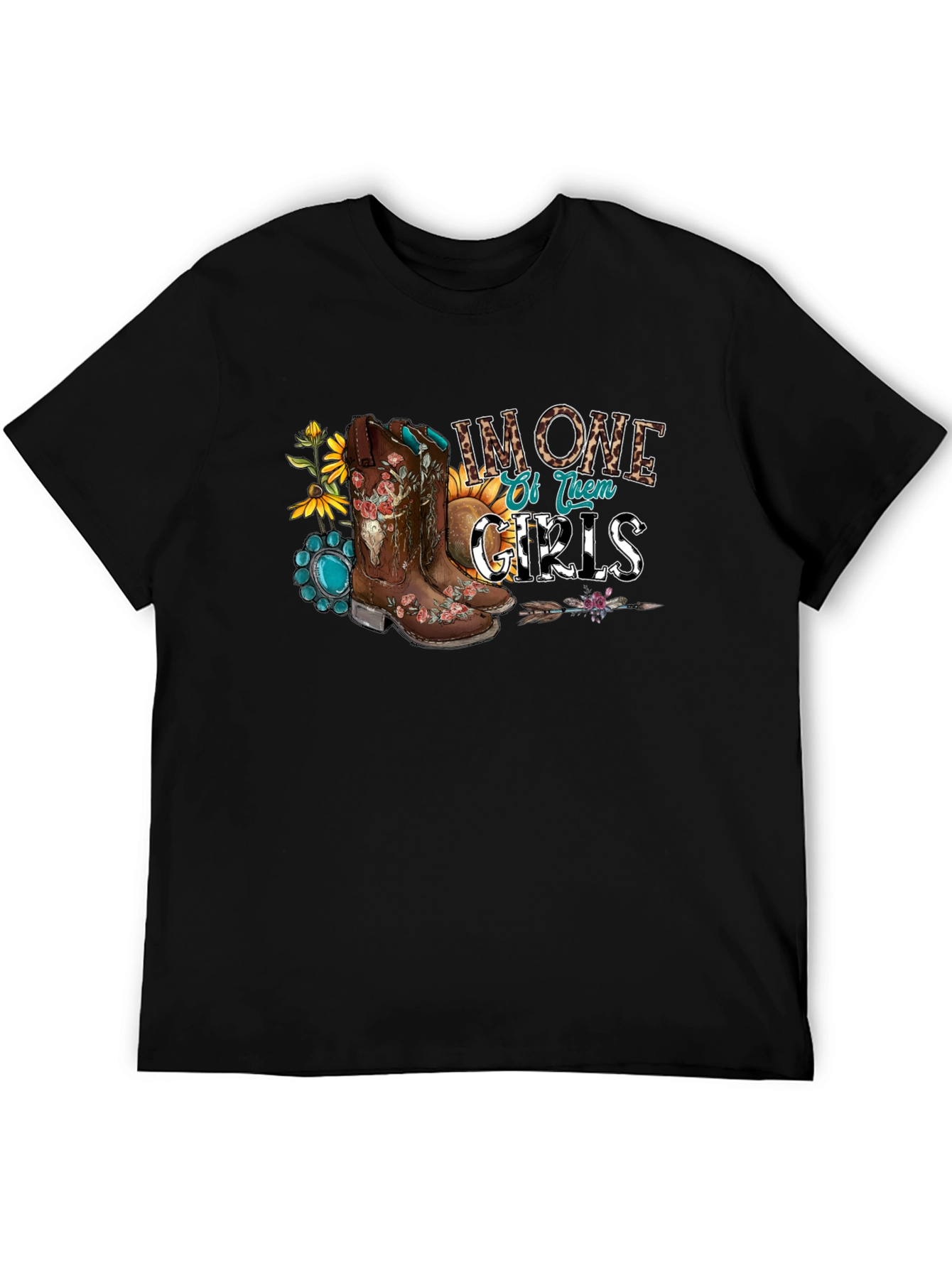Country Girl Boots Graphic T-Shirt