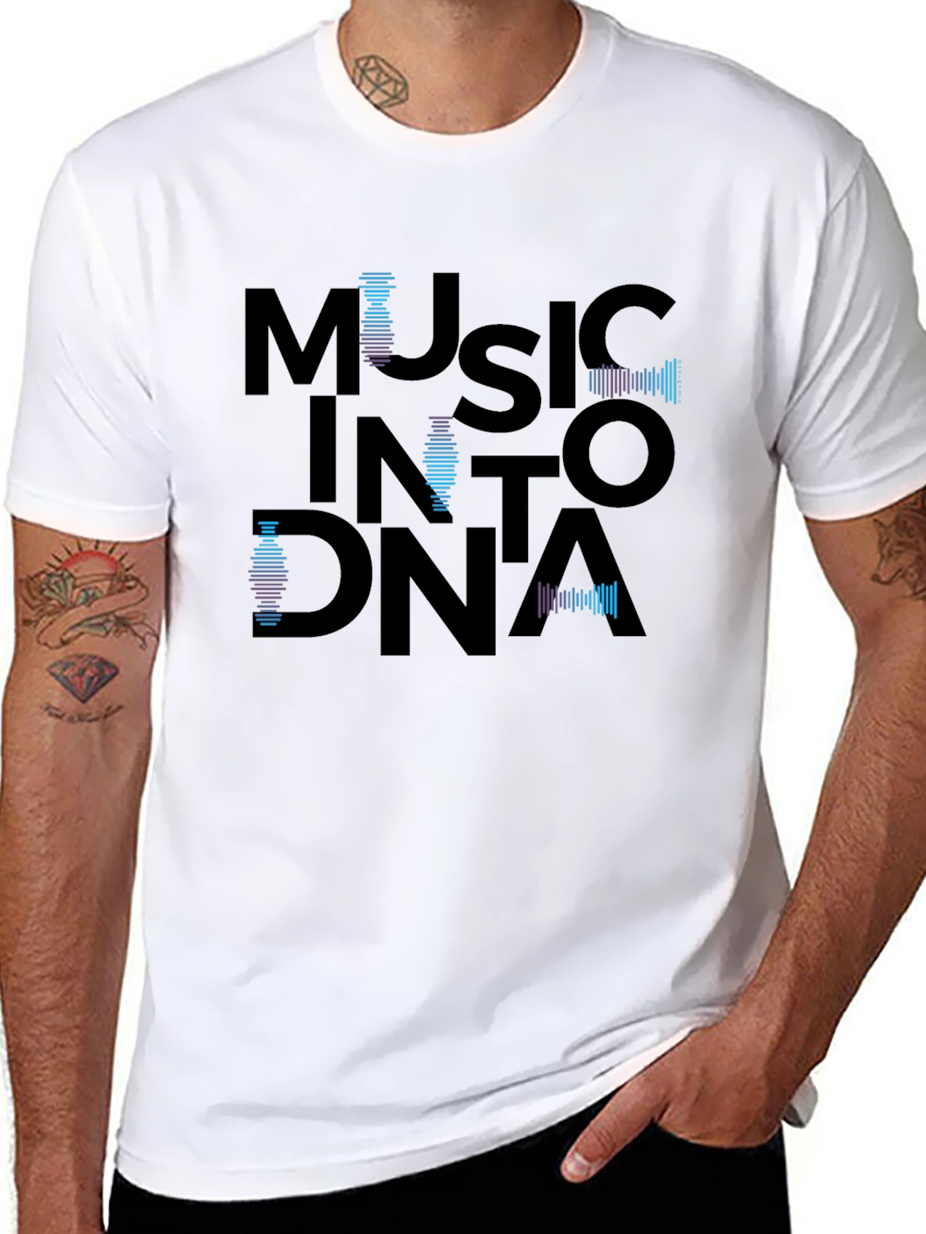 Music Into DNA Graphic T-Shirt