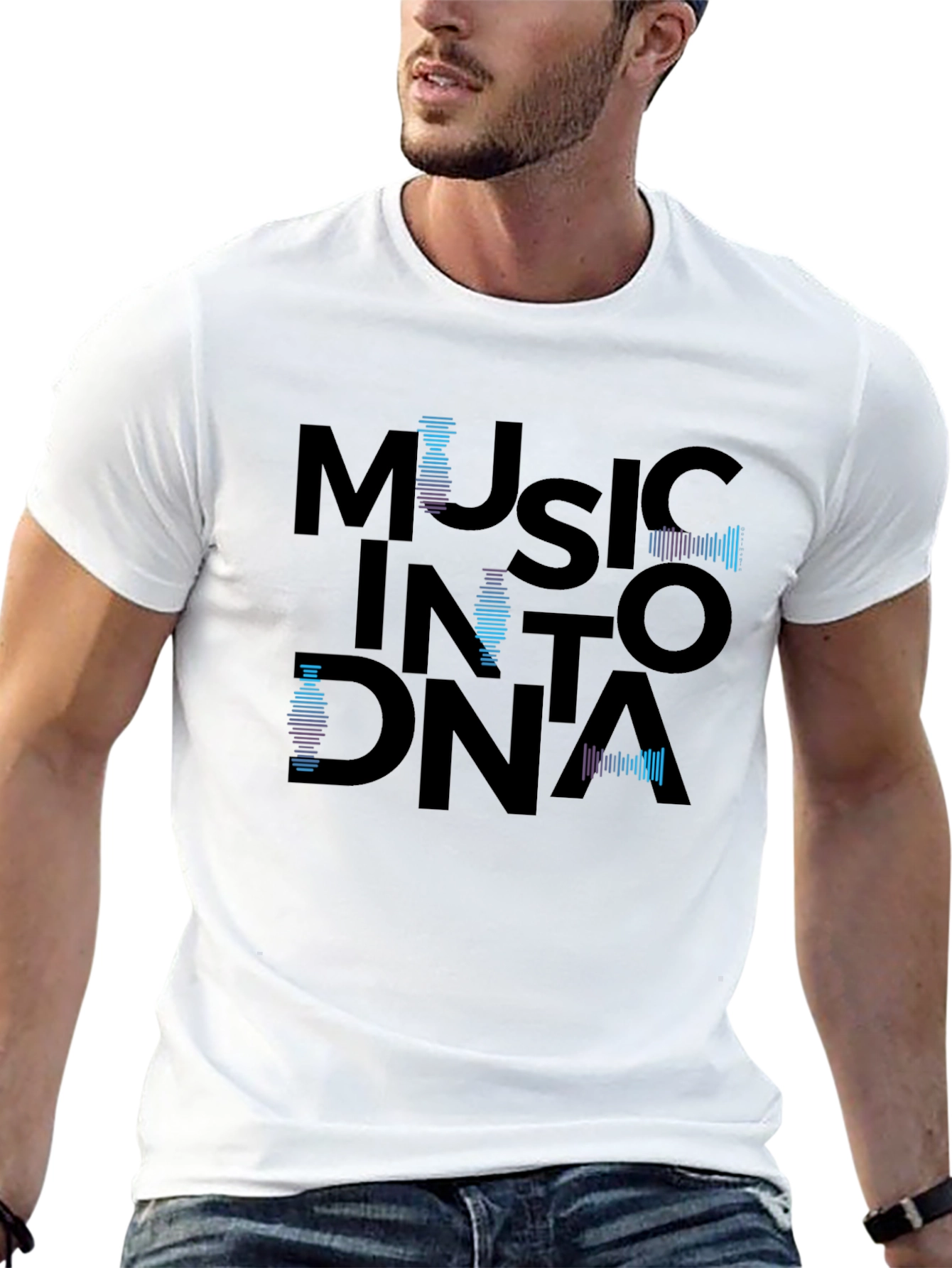 Music Into DNA Graphic T-Shirt