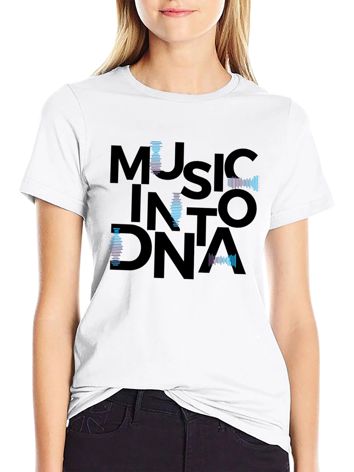 Music Into DNA Graphic T-Shirt