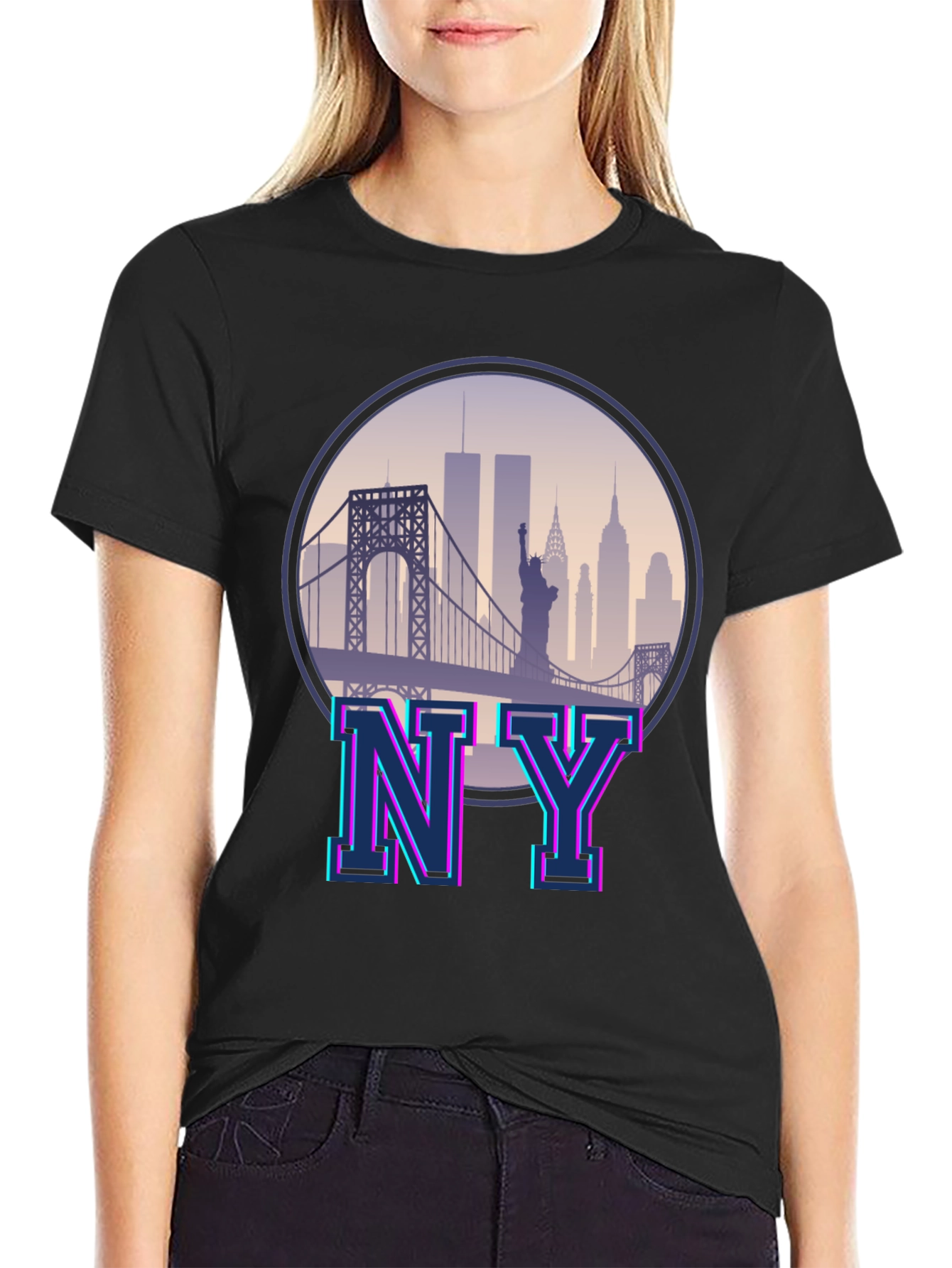 Retro NY Skyline Graphic Tee - Unisex T-Shirt