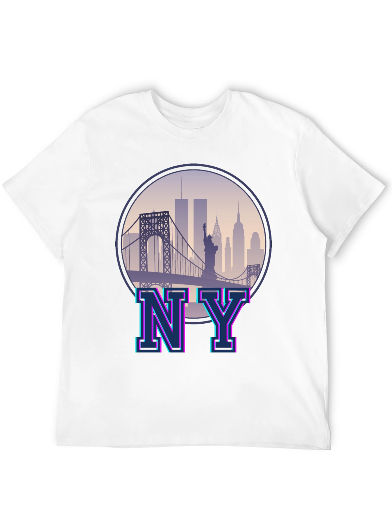 Retro NY Skyline Graphic Tee - Unisex T-Shirt