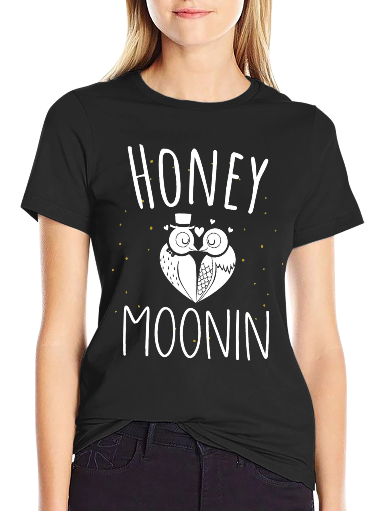 Honeymoon Owls Graphic T-Shirt - Anniversary Gift