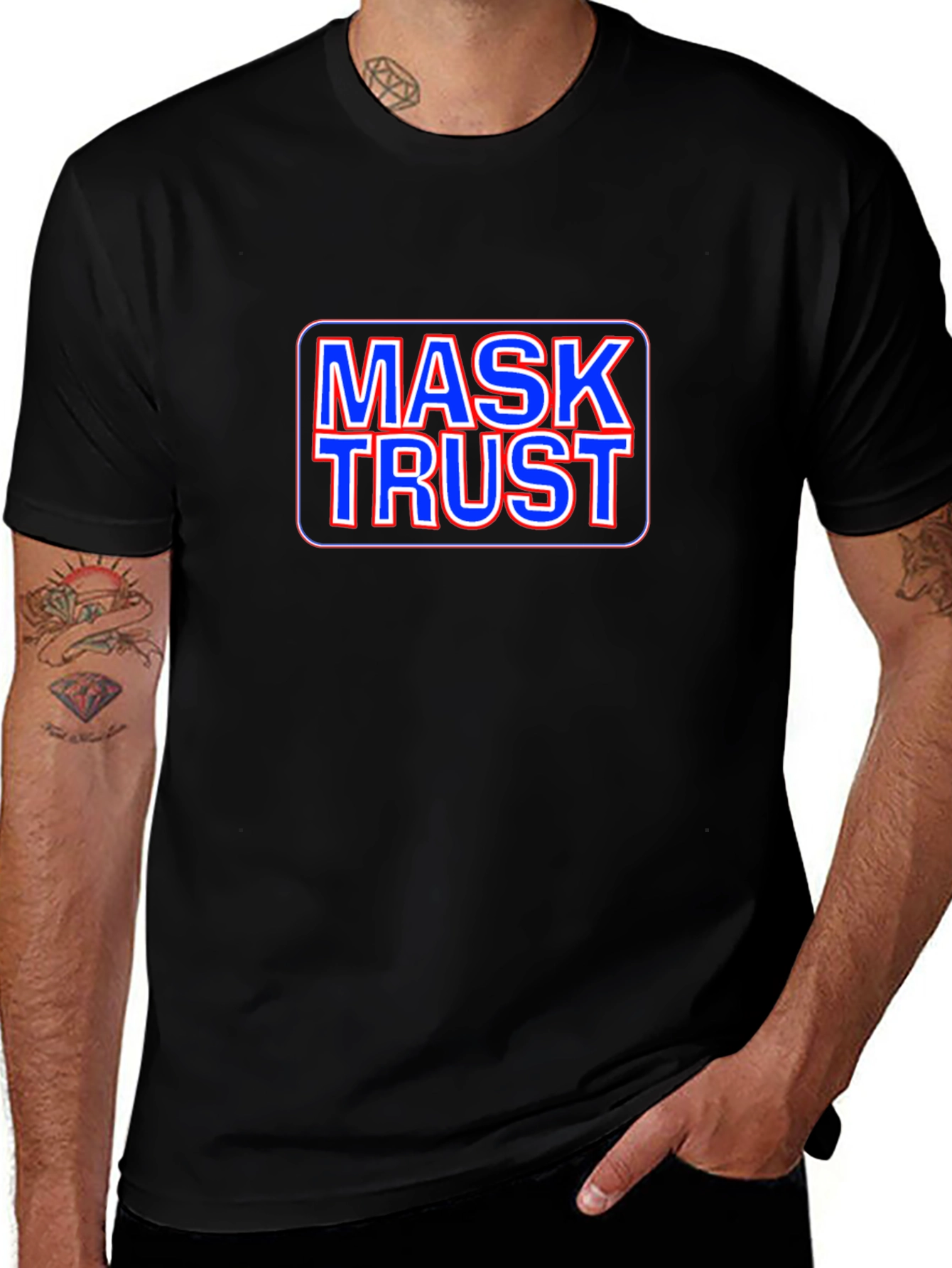 Mask Trust Black T-Shirt