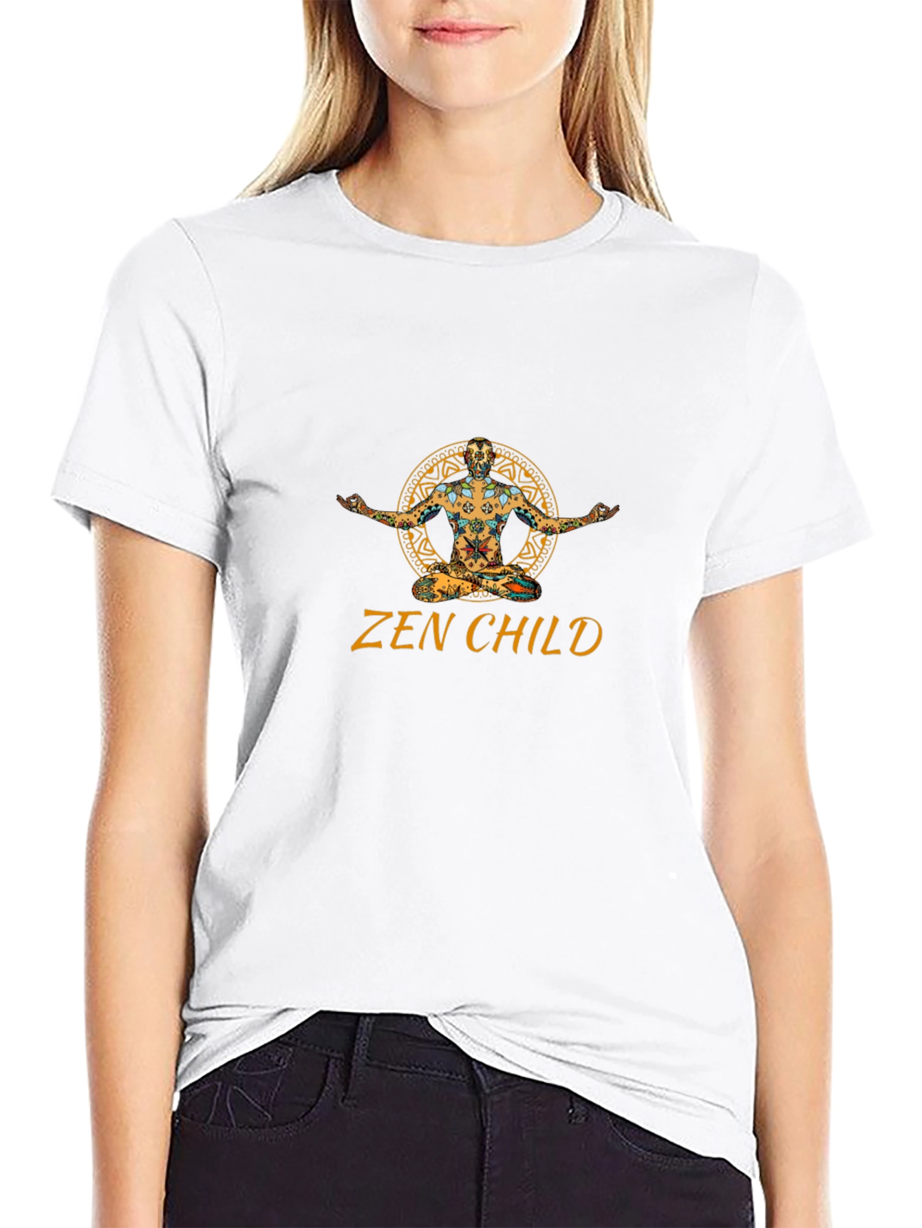Zen Child Graphic Black Tee