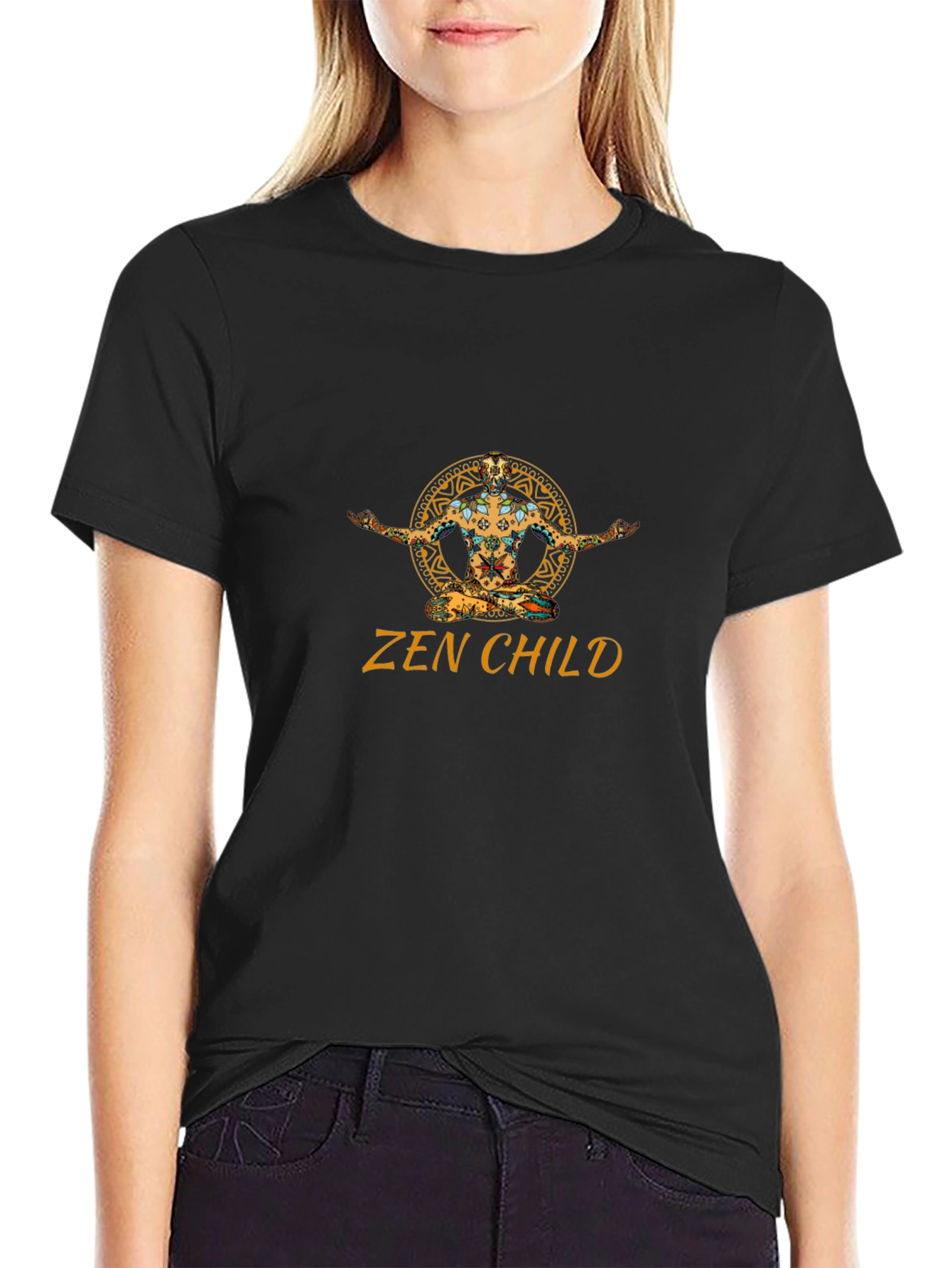 Zen Child Graphic Black Tee