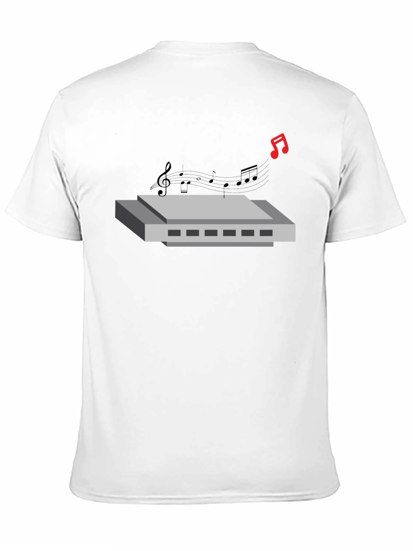 Harmonica Graphic Tee - Music Lovers T-Shirt
