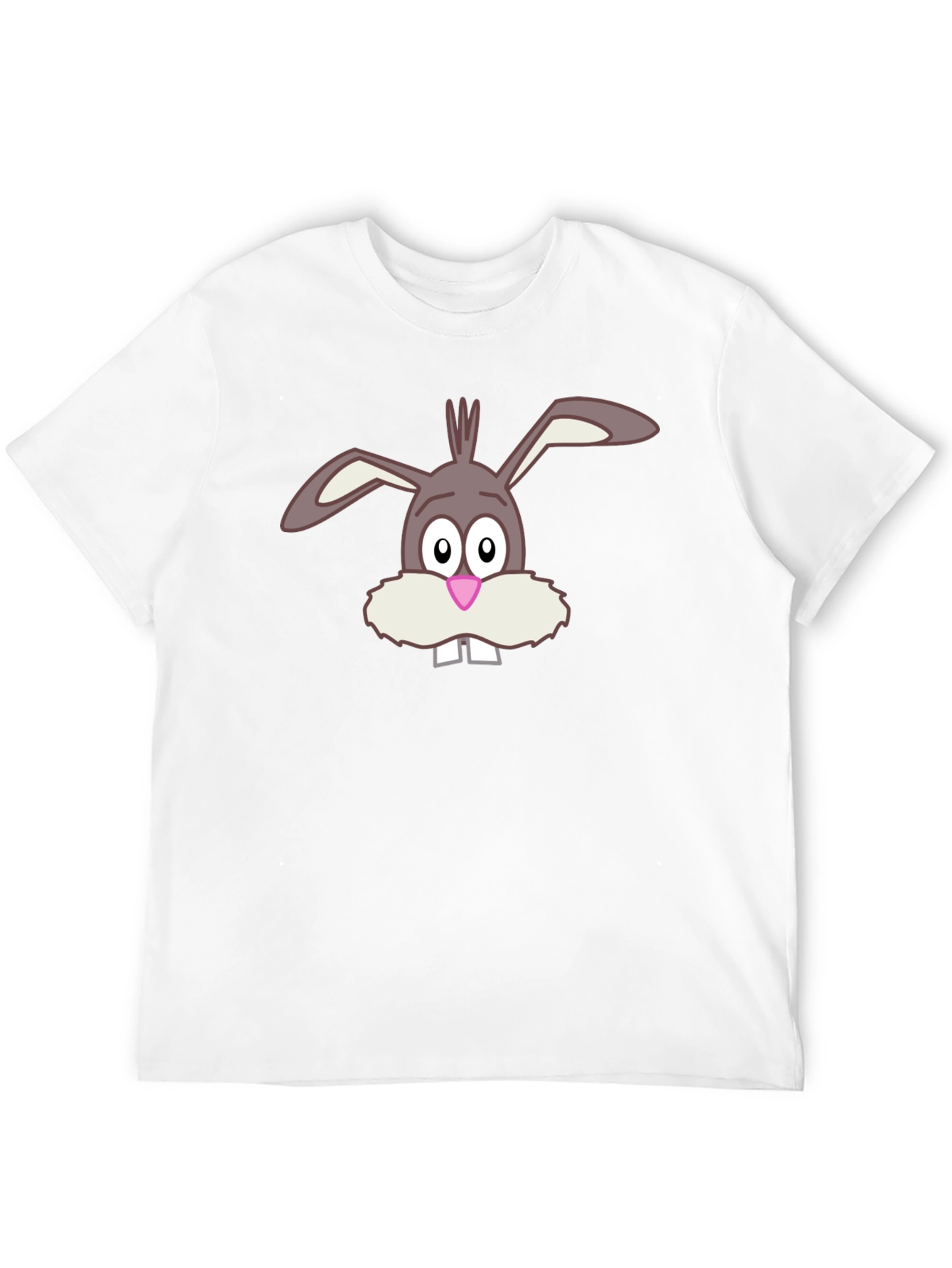 Funny Bunny Graphic Tee - Soft Cotton Black T-Shirt